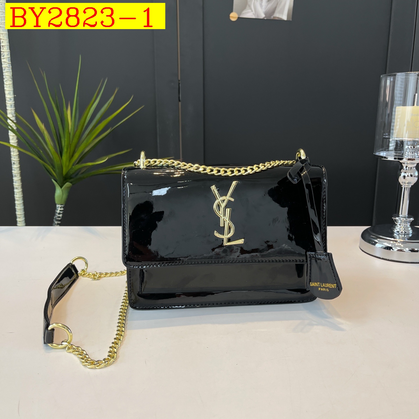 29$ YSL 78802 Shoulder bag size 22x16x8 cm 9920 BY2823 gallery