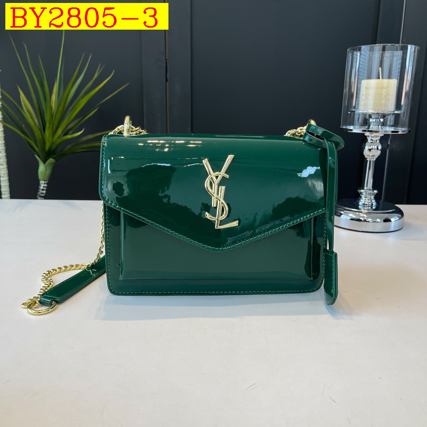 29$ YSL 78805 Shoulder bag size 22x16x8 cm 2950 BY2805 gallery