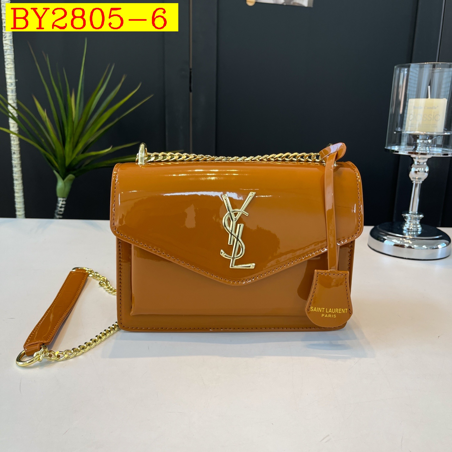 29$ YSL 78805 Shoulder bag size 22x16x8 cm 2950 BY2805 gallery