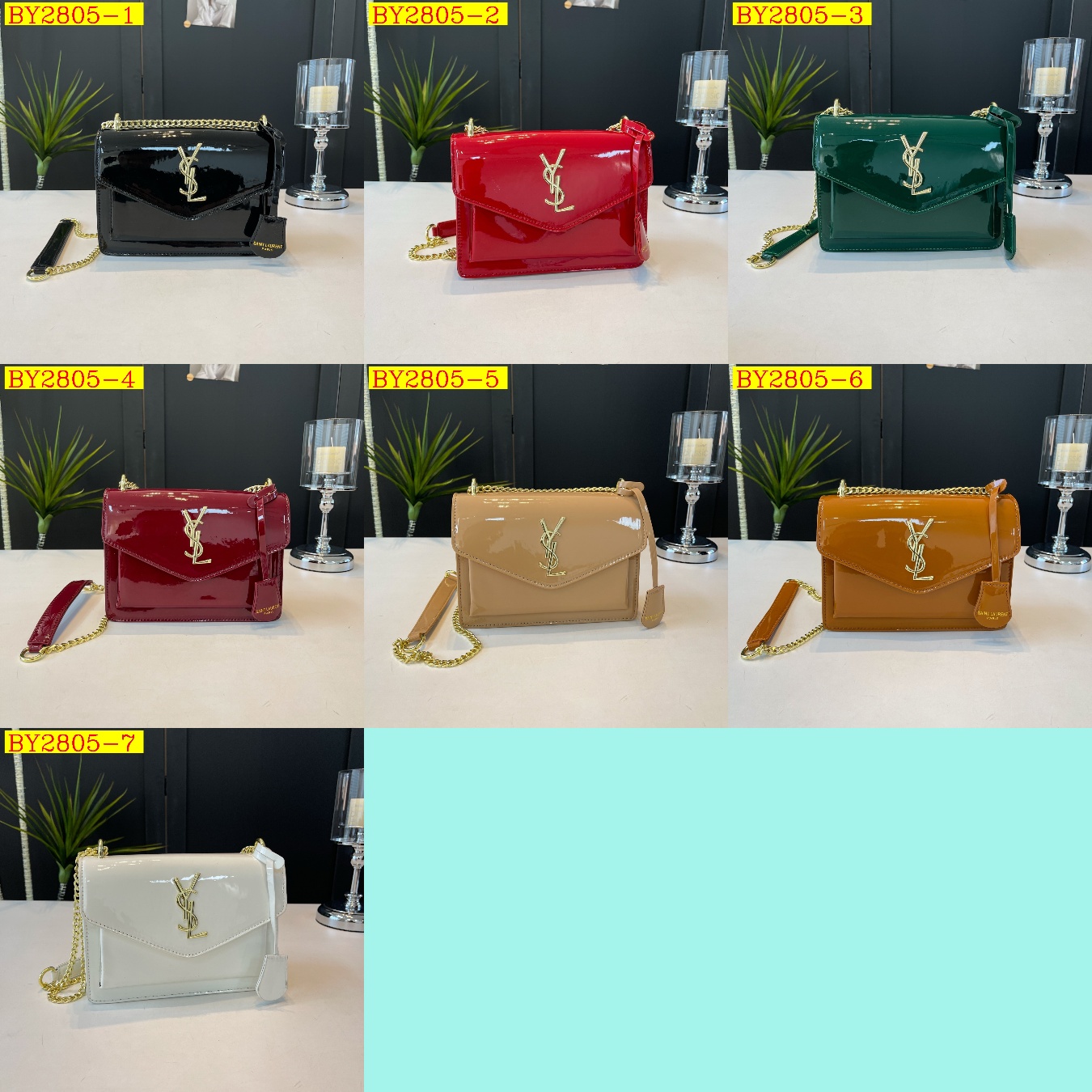 29$ YSL 78805 Shoulder bag size 22x16x8 cm 2950 BY2805 gallery