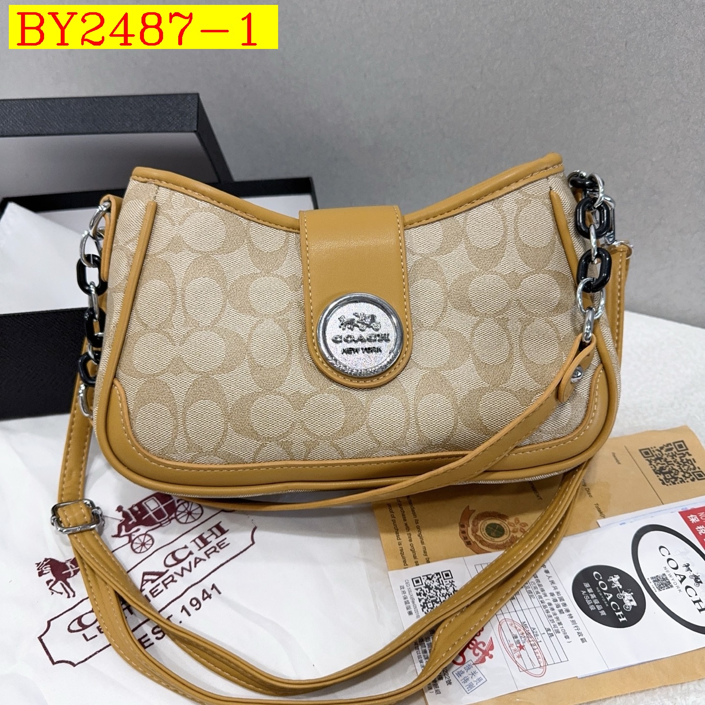 29$ dh COACH 9222 Shoulder bag size 27X17X8 cm 80596222095 BY2487 gallery