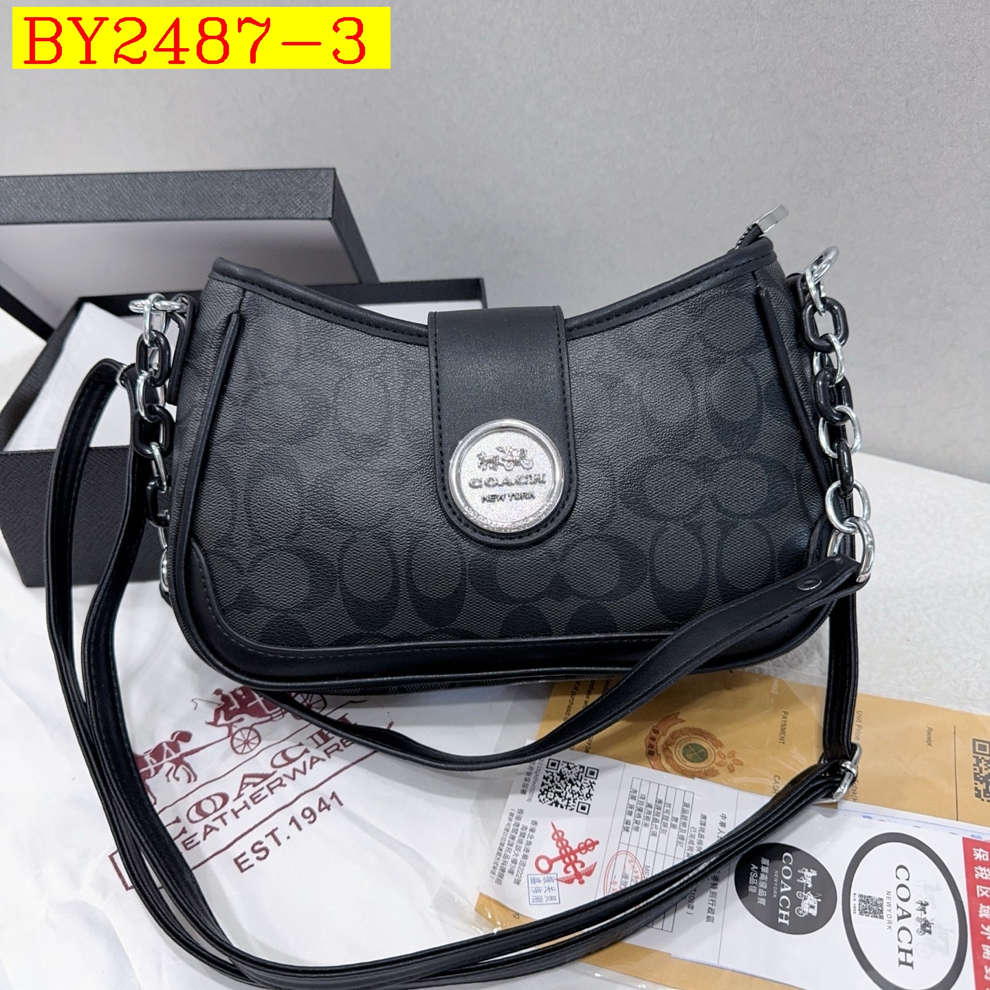 29$ dh COACH 9222 Shoulder bag size 27X17X8 cm 80596222095 BY2487 gallery
