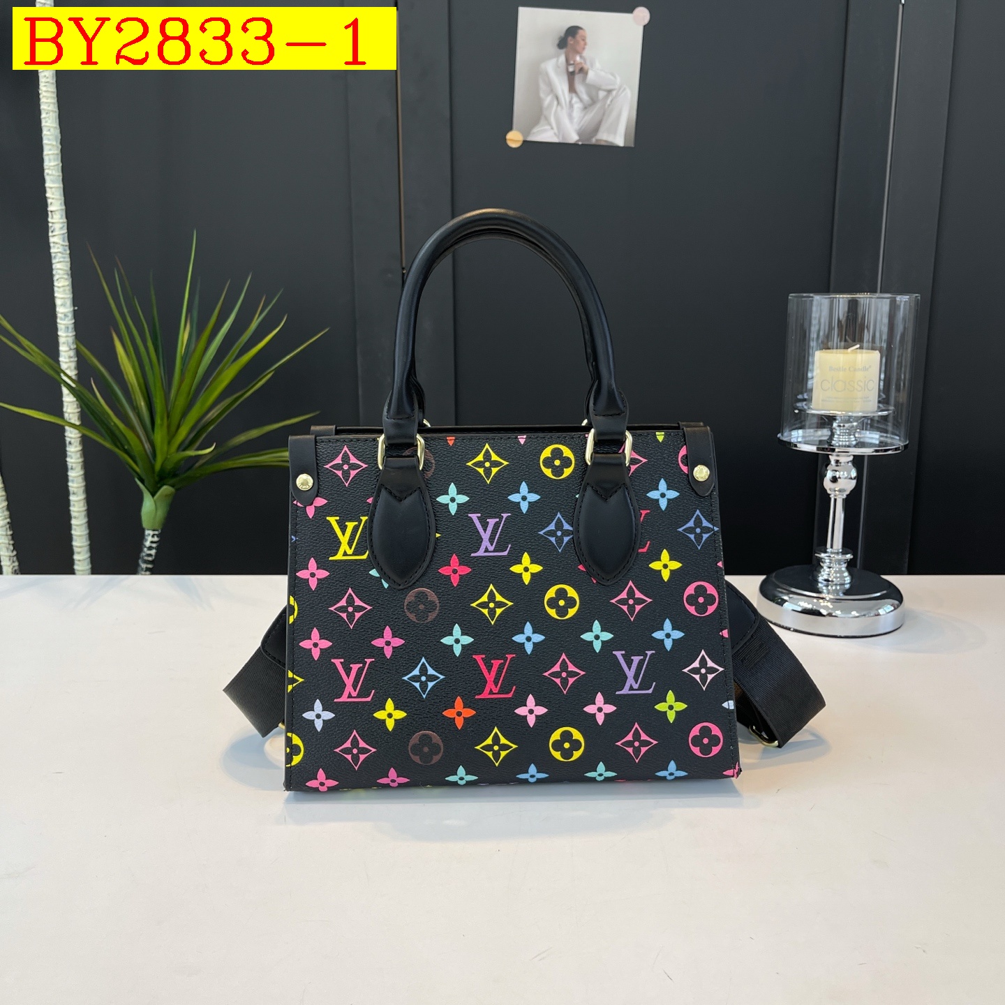 30$ LV 9010 Tote bag size 26X20X9 cm 3984 BY2833 gallery