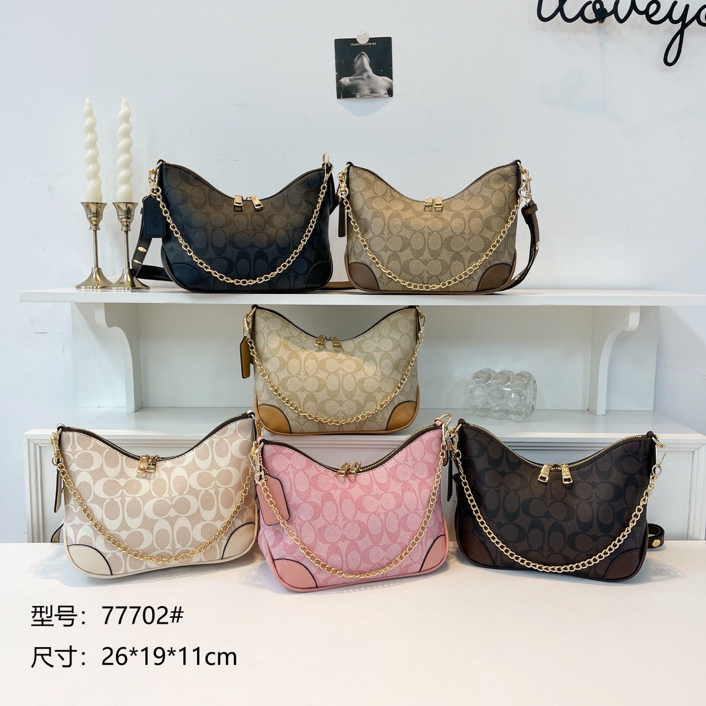 30$ dh COACH 77702 Shoulder bag size 26X19X11 cm 30598623008 BY2485 gallery
