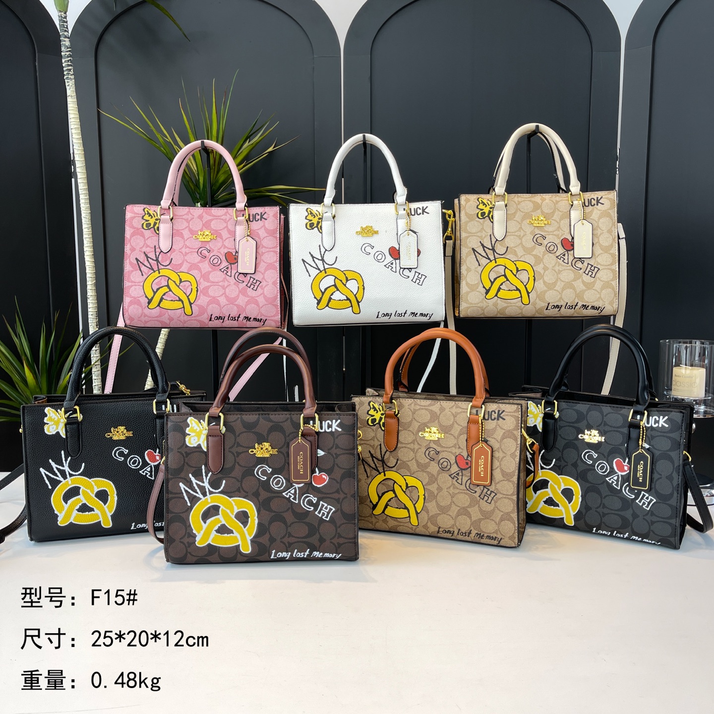 30$ dh COACH F15 Tote bag size 25X20X12 cm 50693423007 BY2685 gallery