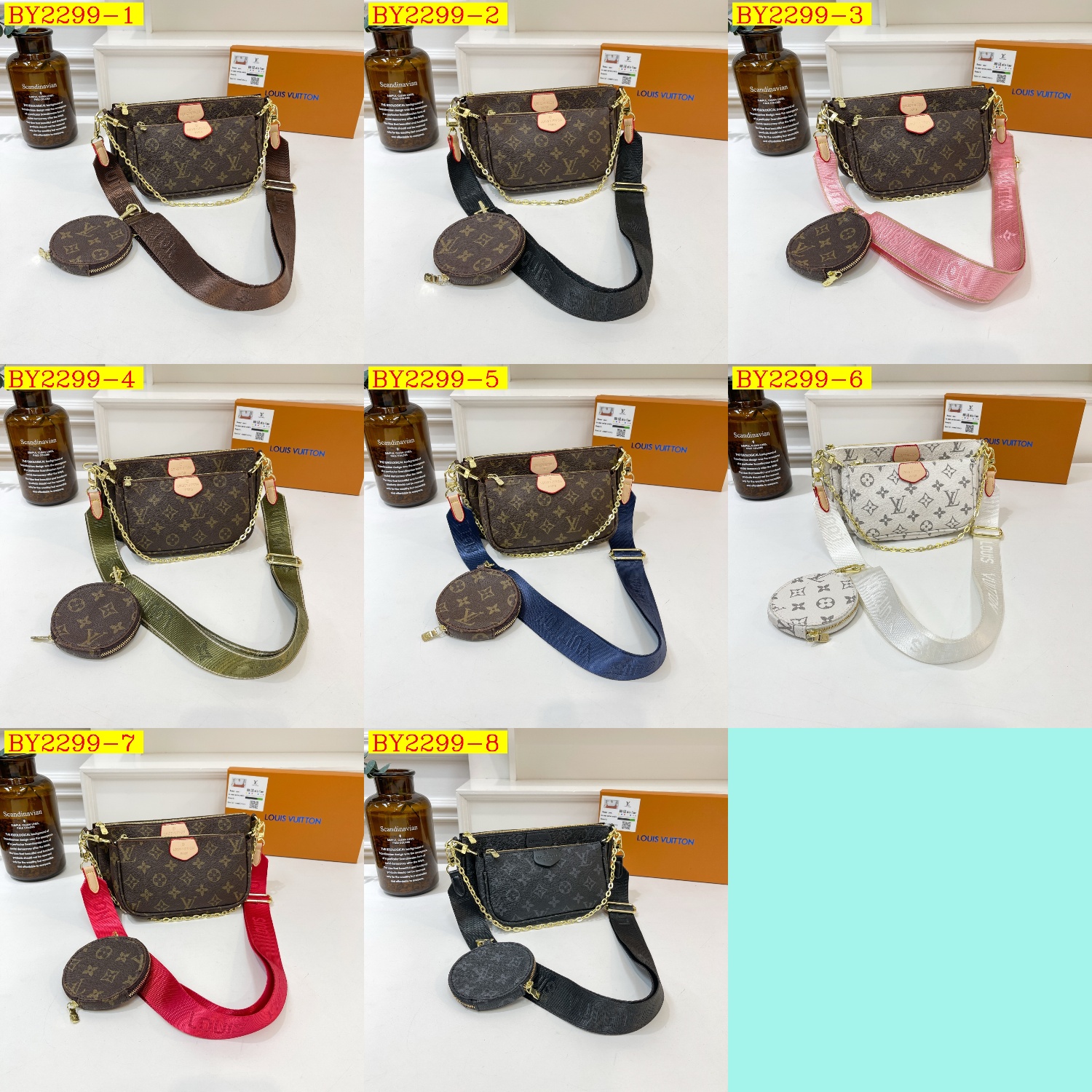 30$ dh LV 8808 Shoulder bag size 24X13X3 cm 60395823100 BY2299 gallery