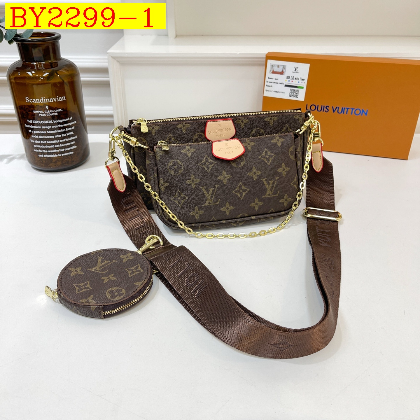 30$ dh LV 8808 Shoulder bag size 24X13X3 cm 60395823100 BY2299 gallery