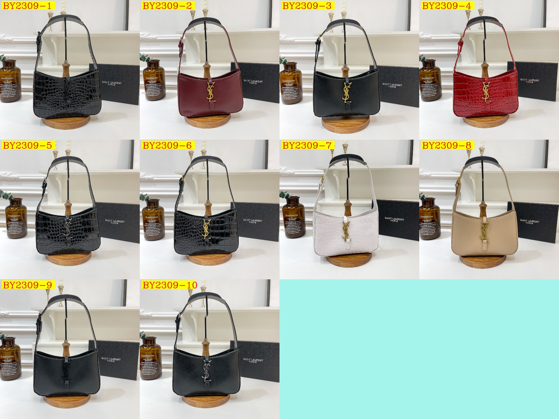 30$ dh YSL 7858 Shoulder bag size 23X15X6 cm 70495823100 BY2309 gallery