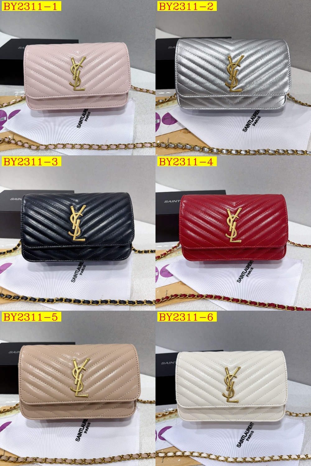 30$ dh YSL 8822 Shoulder bag size 21X14X6 cm 30598623008 BY2311 gallery