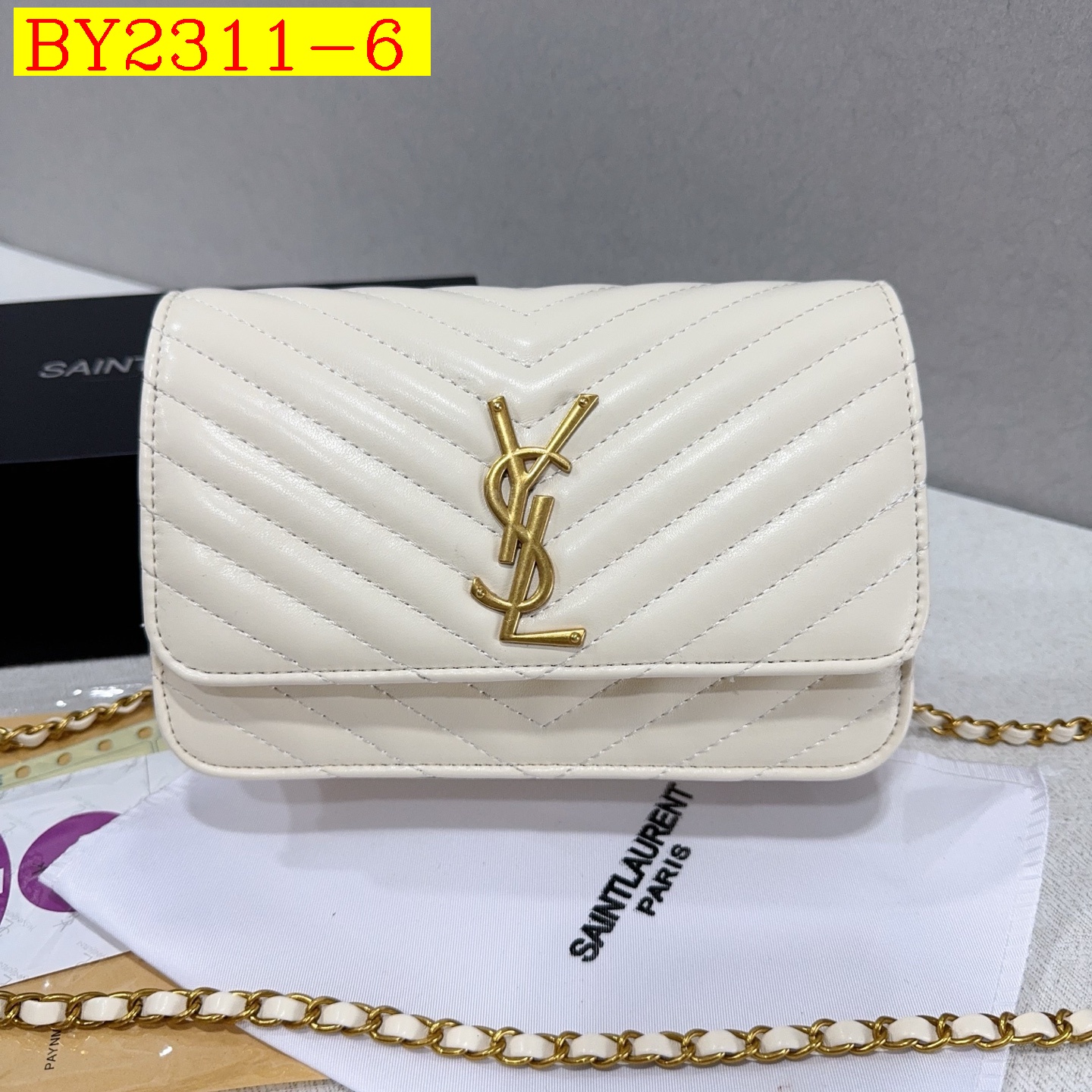 30$ dh YSL 8822 Shoulder bag size 21X14X6 cm 30598623008 BY2311 gallery