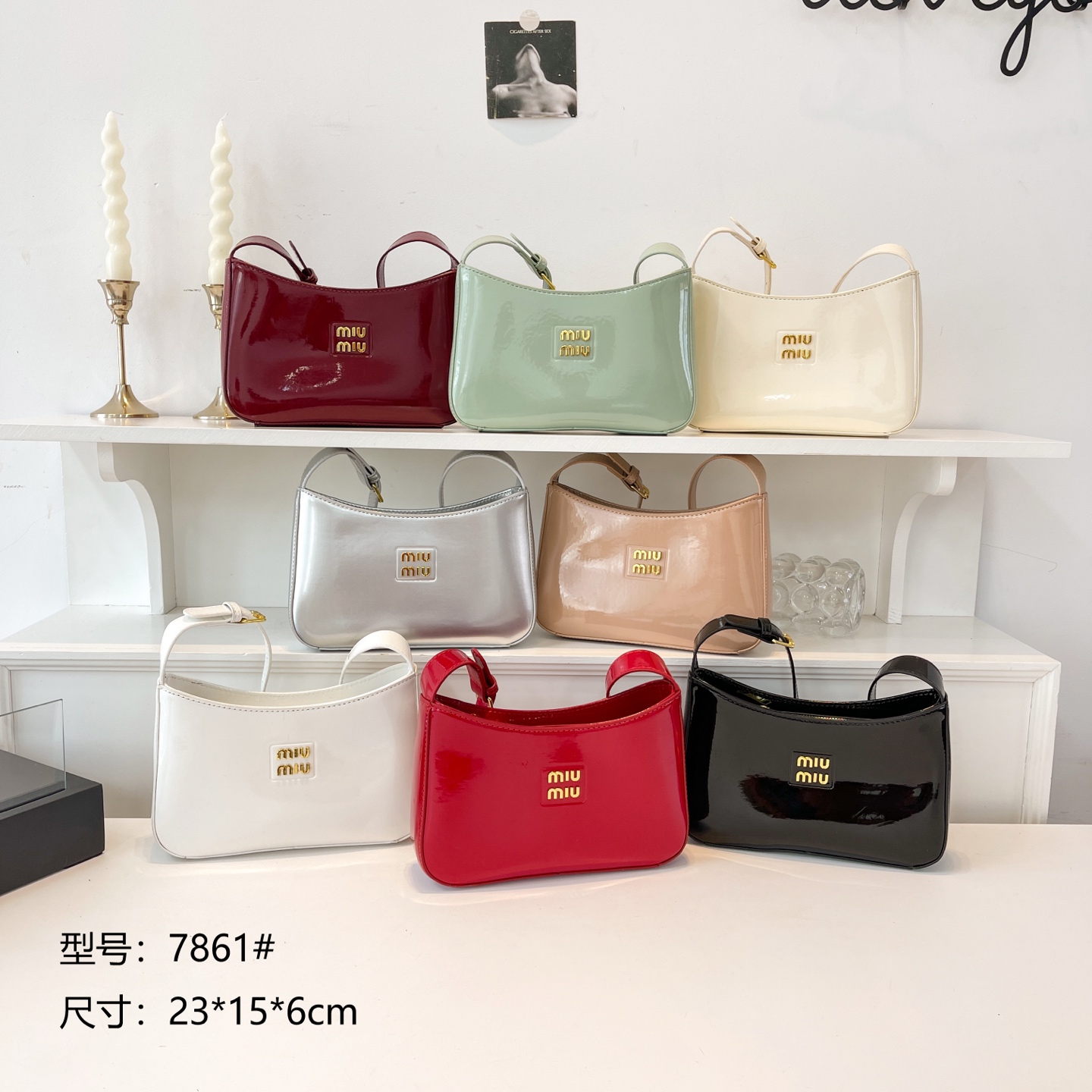 30$ dh miumiu 7861 Shoulder bag size 23X15X6 cm 50293623008 BY2429 gallery