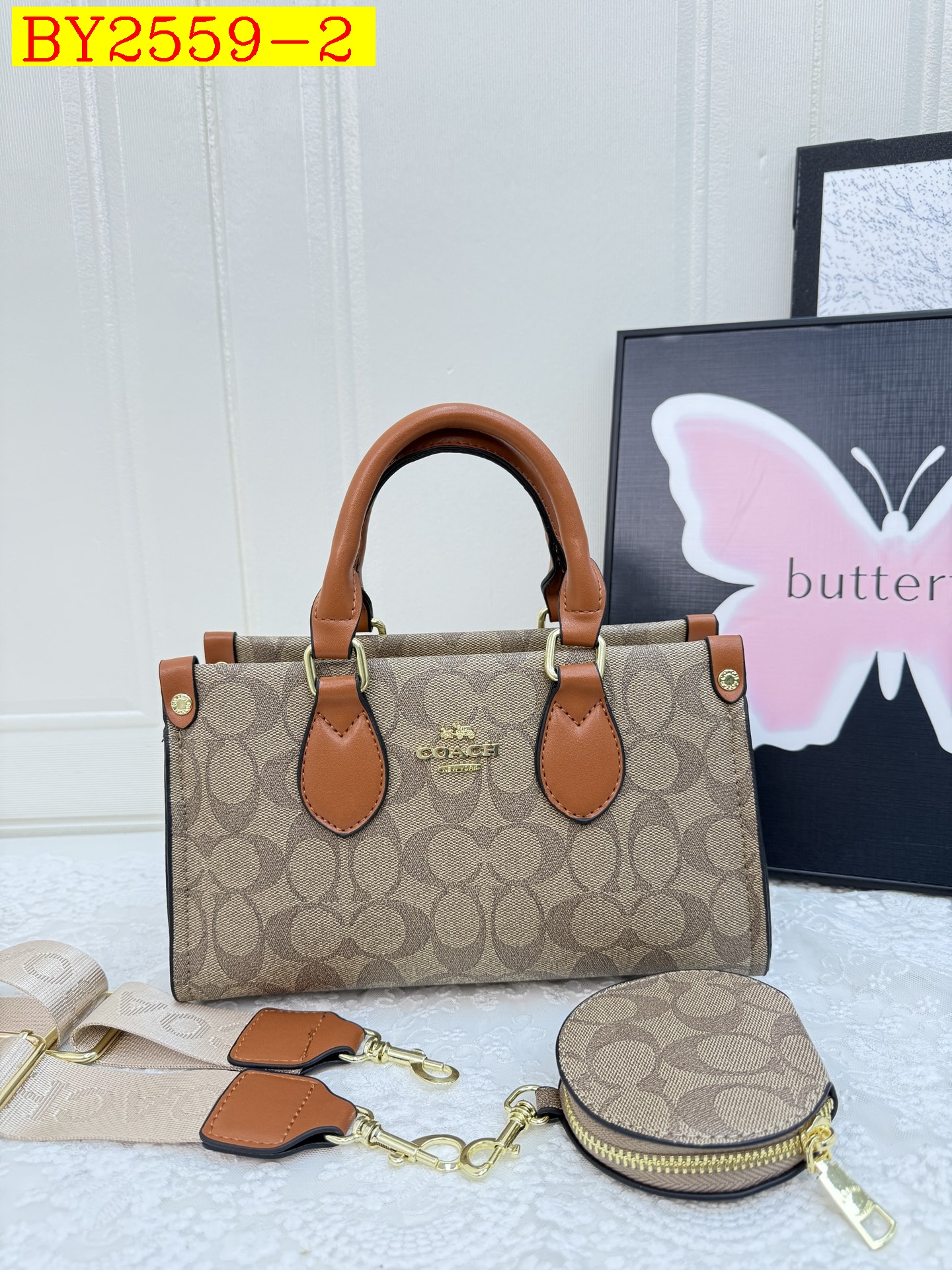 31$ dh COACH JYH1606 Tote bag size 25x15x9 cm 91504623115 BY2559 gallery