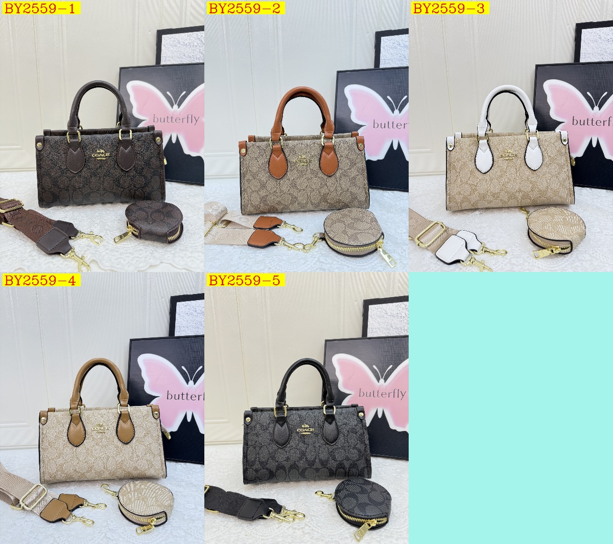 31$ dh COACH JYH1606 Tote bag size 25x15x9 cm 91504623115 BY2559 gallery