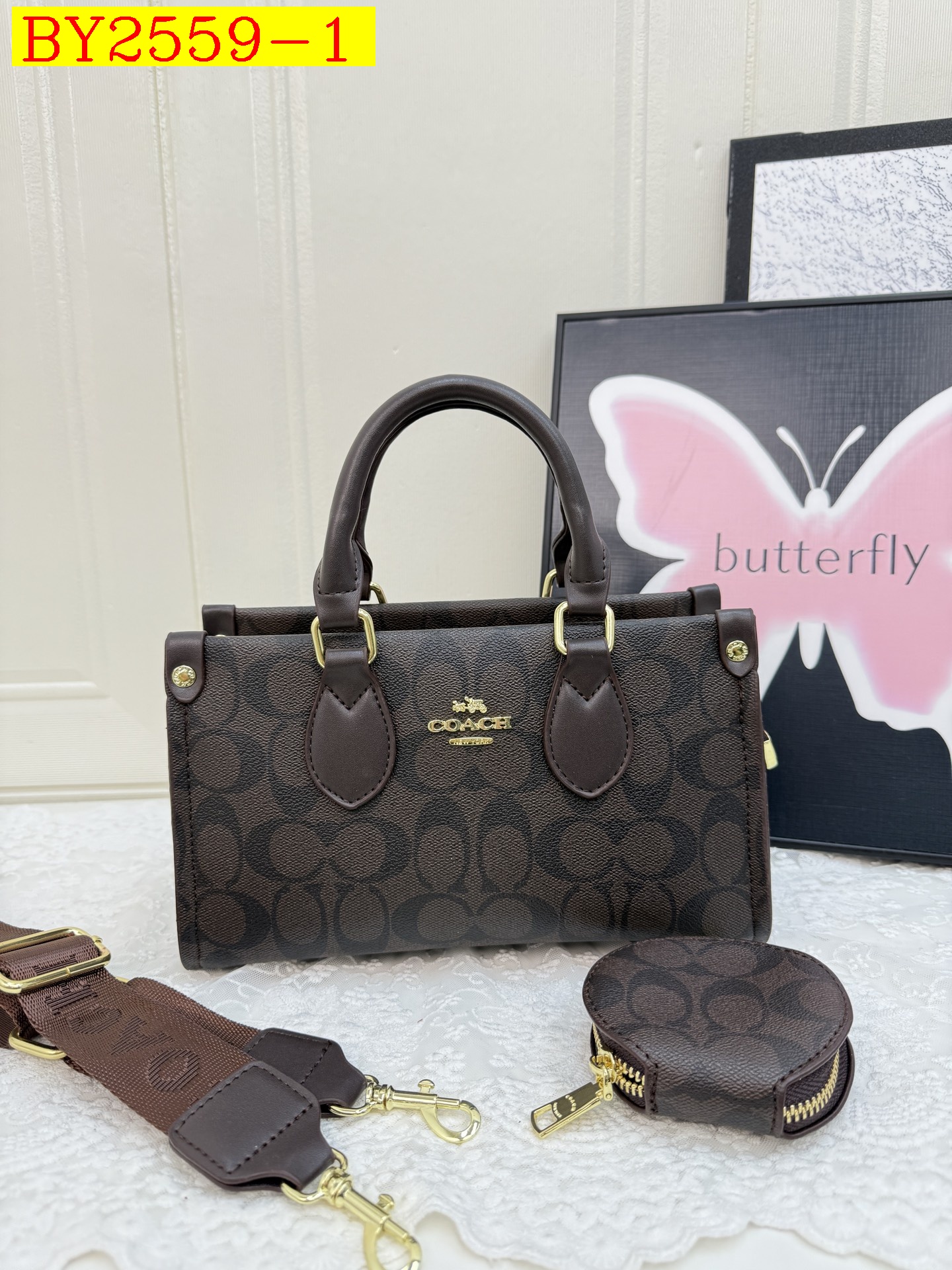 31$ dh COACH JYH1606 Tote bag size 25x15x9 cm 91504623115 BY2559 gallery