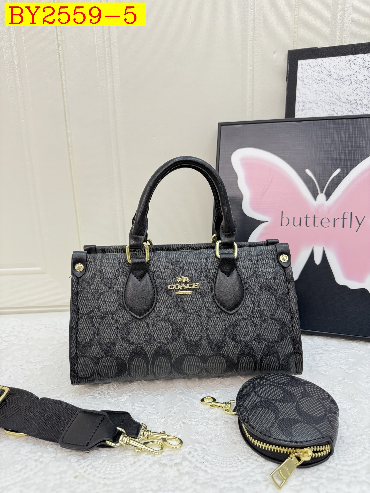 31$ dh COACH JYH1606 Tote bag size 25x15x9 cm 91504623115 BY2559 gallery