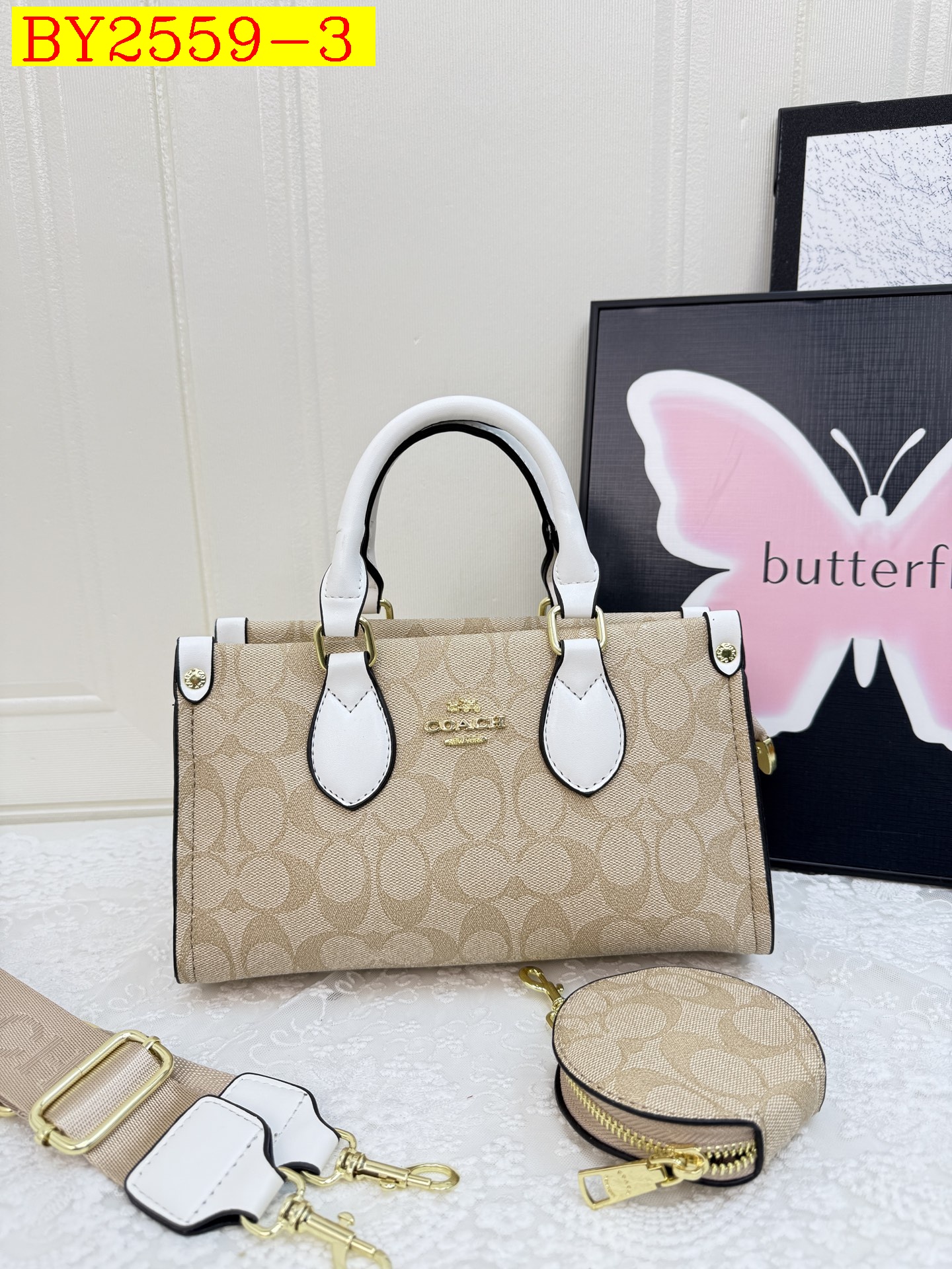 31$ dh COACH JYH1606 Tote bag size 25x15x9 cm 91504623115 BY2559 gallery