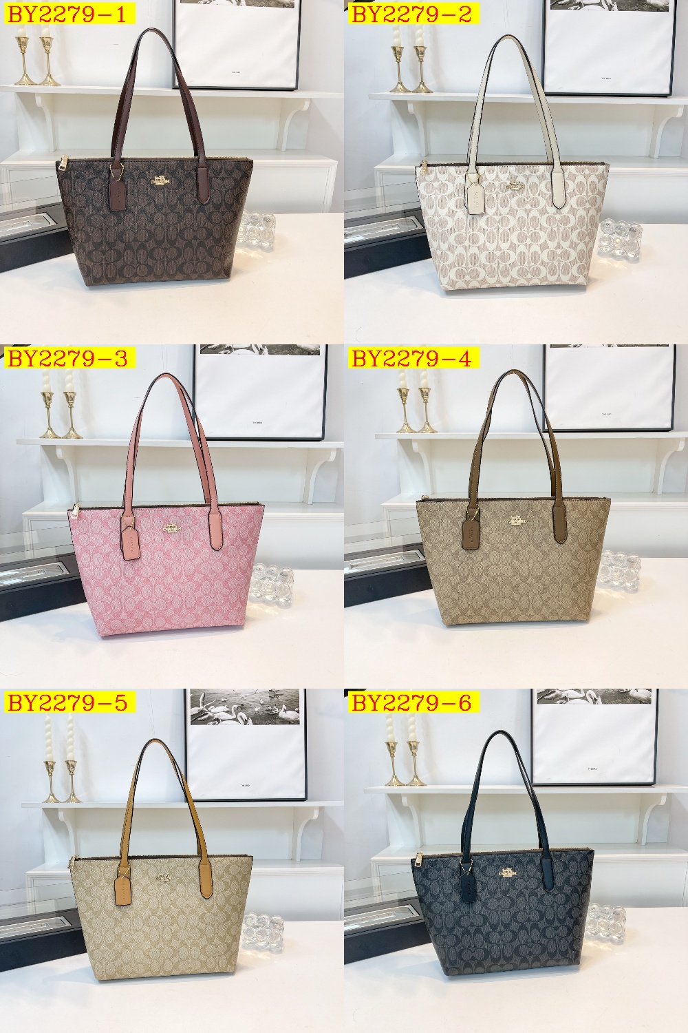 32$ dh COACH 7703 Tote bag size 38X25X11 cm 70498023224 BY2279 gallery