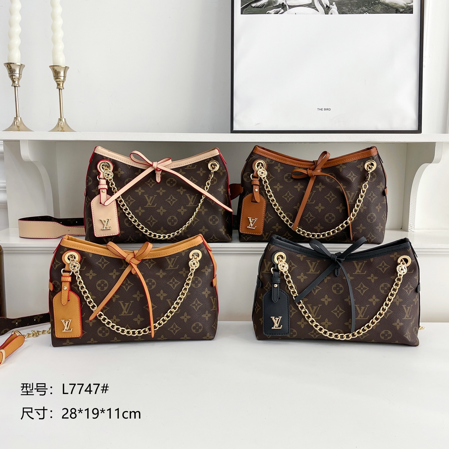 32$ dh LV 7747 Shoulder bag size 28X19X11 cm 61304223224 BY2663 gallery