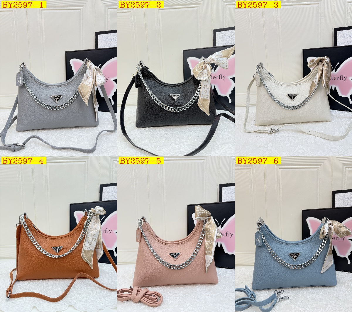32$ dh PRADA JYH8622 Shoulder bag size 31x26x10 cm 71804023223 BY2597 gallery