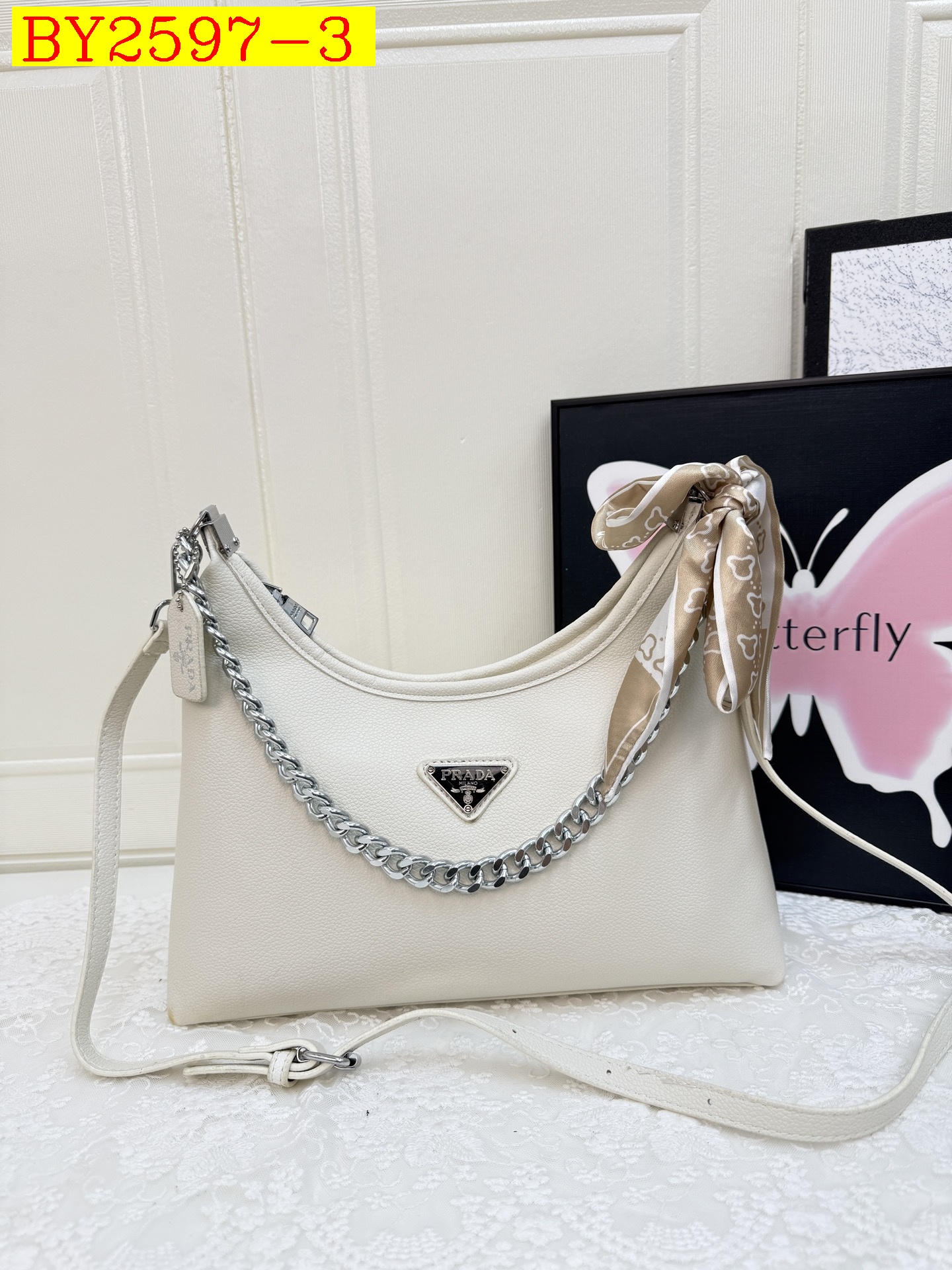 32$ dh PRADA JYH8622 Shoulder bag size 31x26x10 cm 71804023223 BY2597 gallery