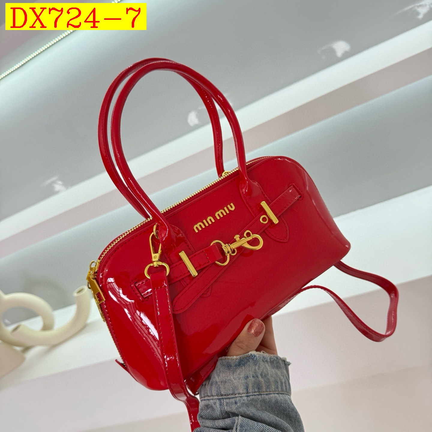 32$ miumiu 8035 Shoulder bag size 26x13x10 cm 710430 DX724 gallery