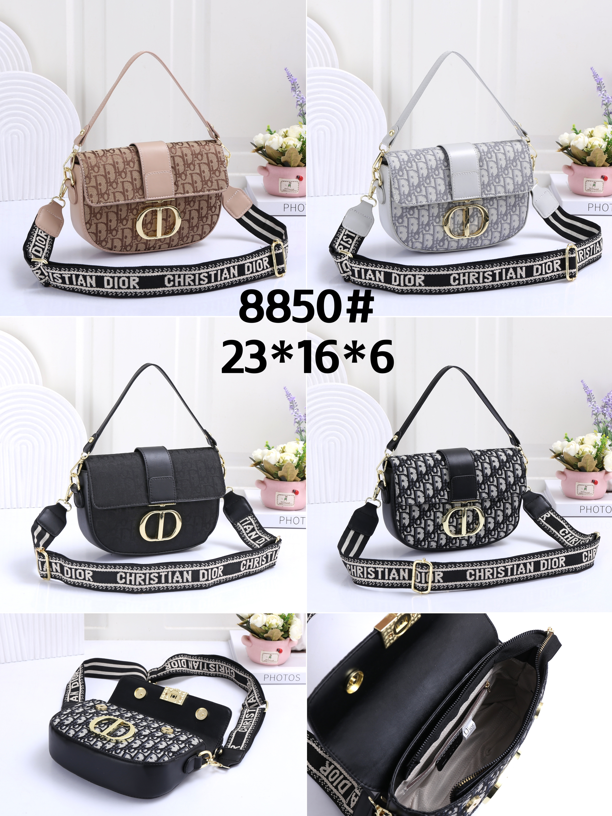 32$ new_dh dior_8850 SIZE 23X16X6 CM 91514623007 XR4B125 gallery