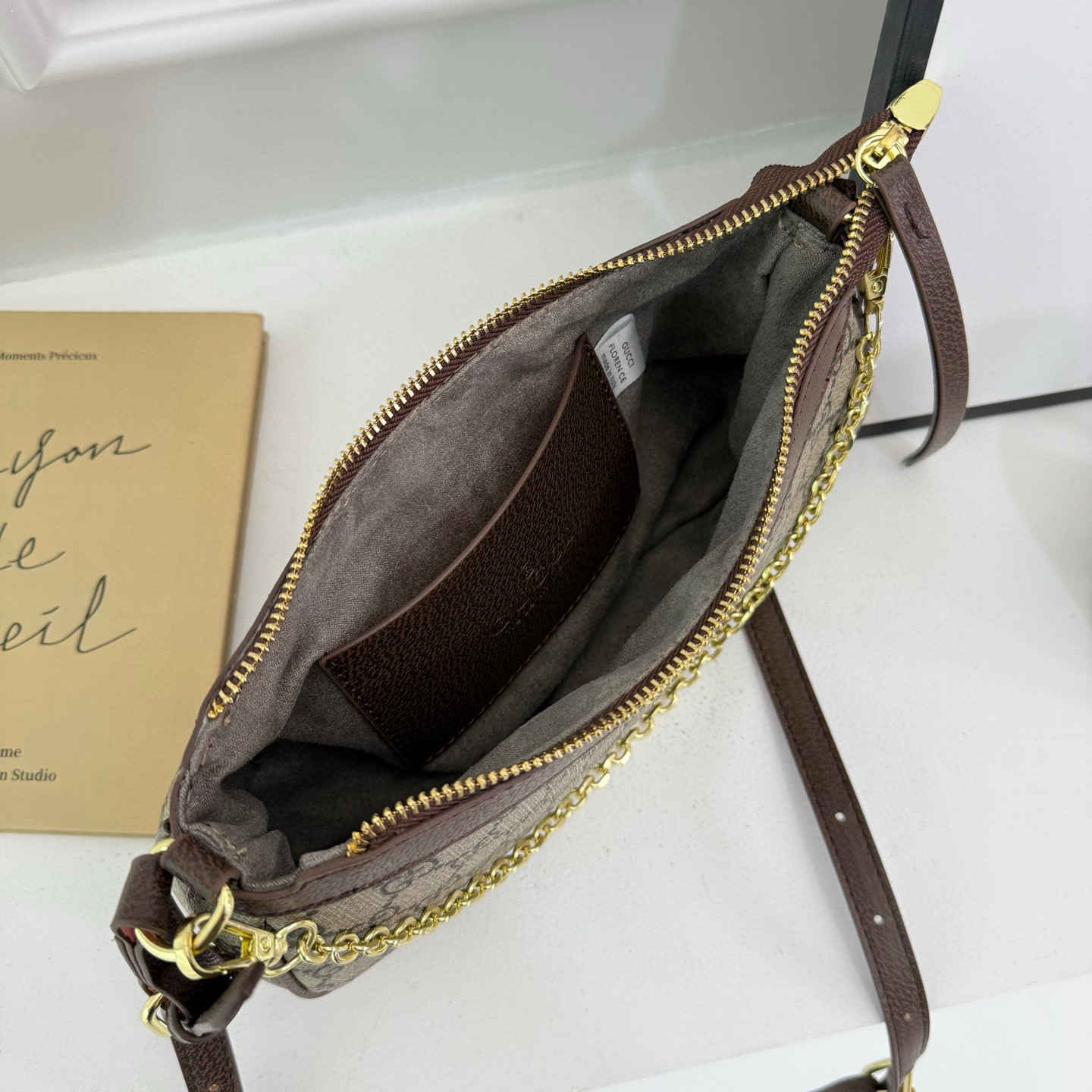 33$ GUCCI 68012 PU Shoulder bag size 25X14X6 cm 010416 DX744 gallery