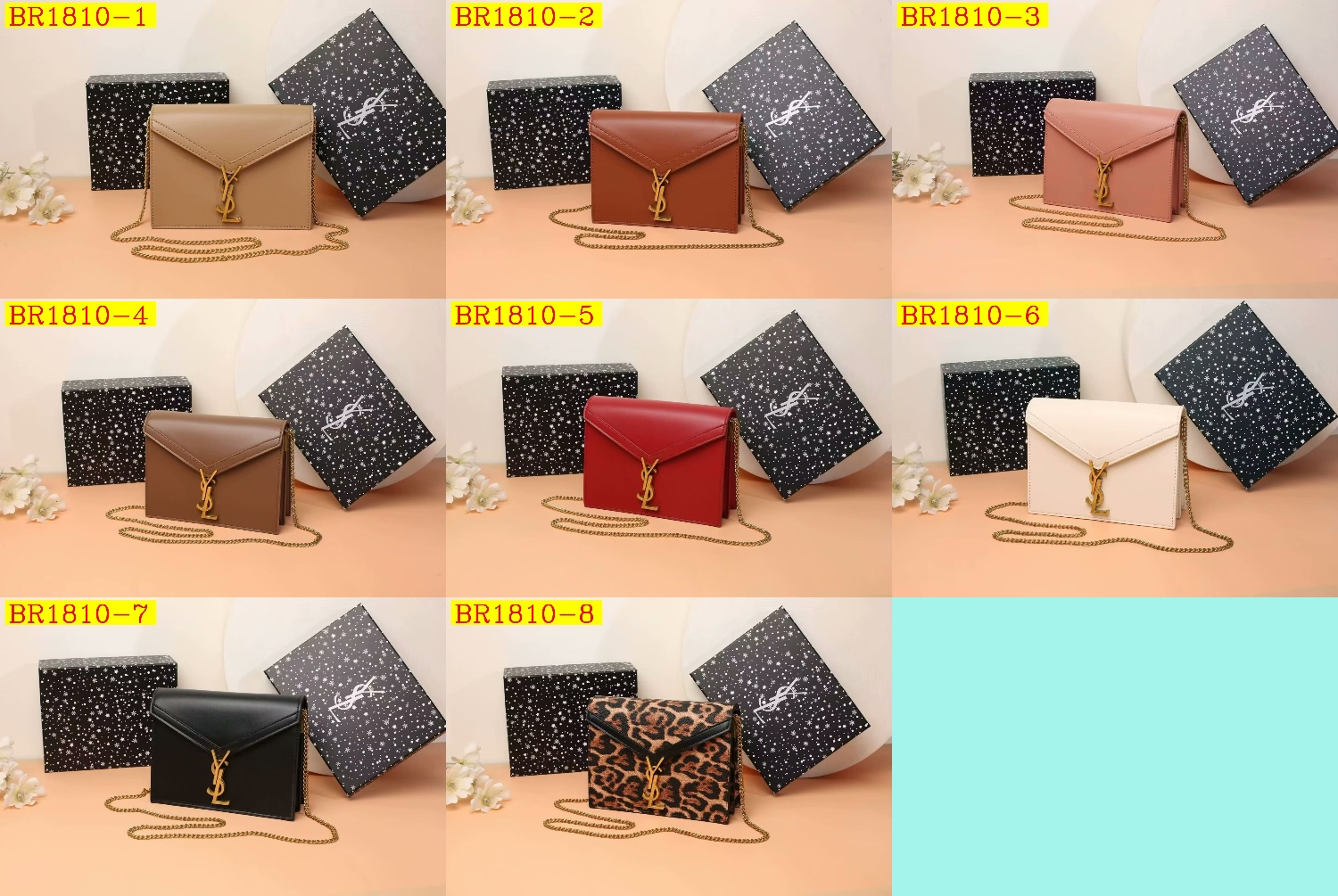 33$ YSL 1819 Shoulder bag size 21x8x16 cm 613480 BR1810 gallery
