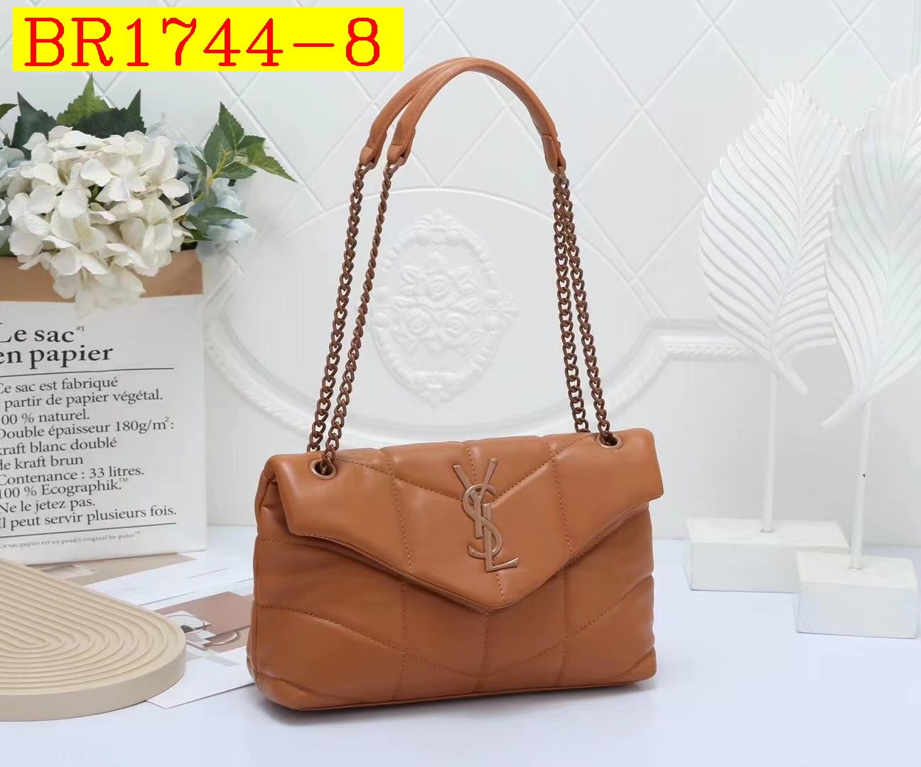 33$ YSL 8821 Shoulder bag size 30x9x18 cm 212470 BR1744 gallery