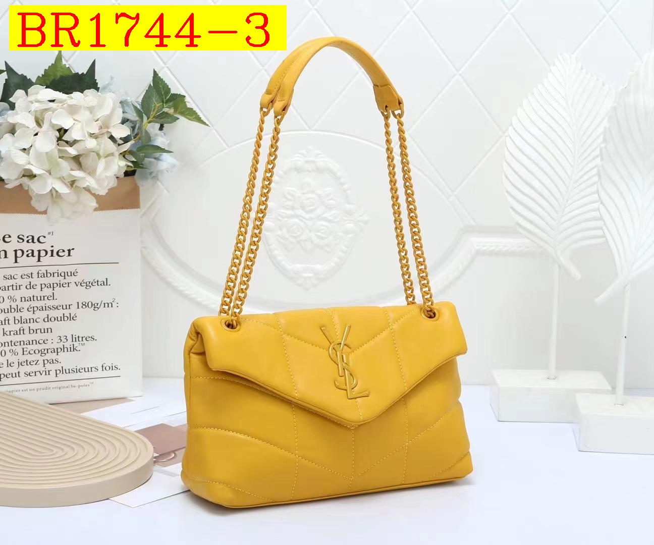 33$ YSL 8821 Shoulder bag size 30x9x18 cm 212470 BR1744 gallery