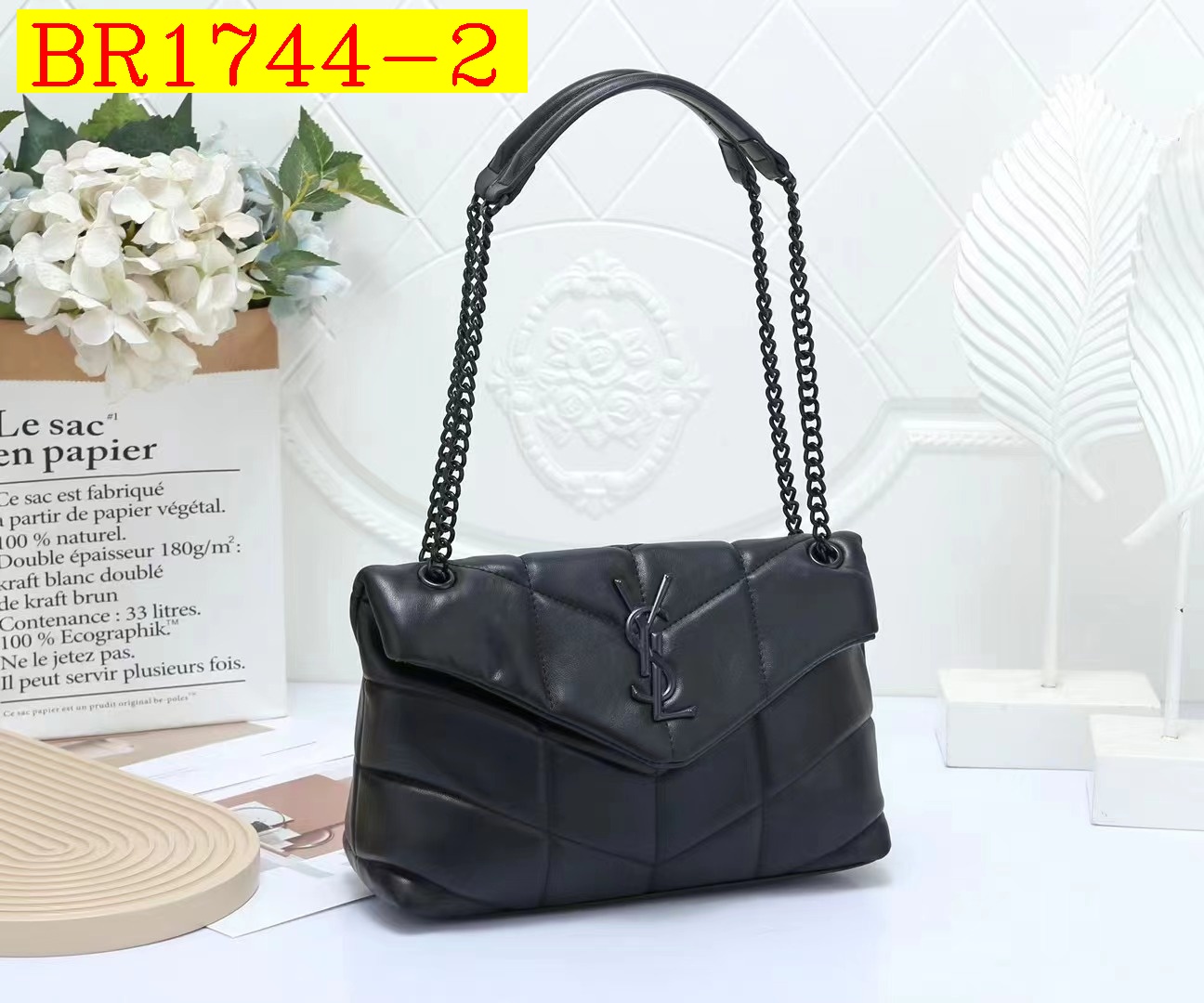 33$ YSL 8821 Shoulder bag size 30x9x18 cm 212470 BR1744 gallery