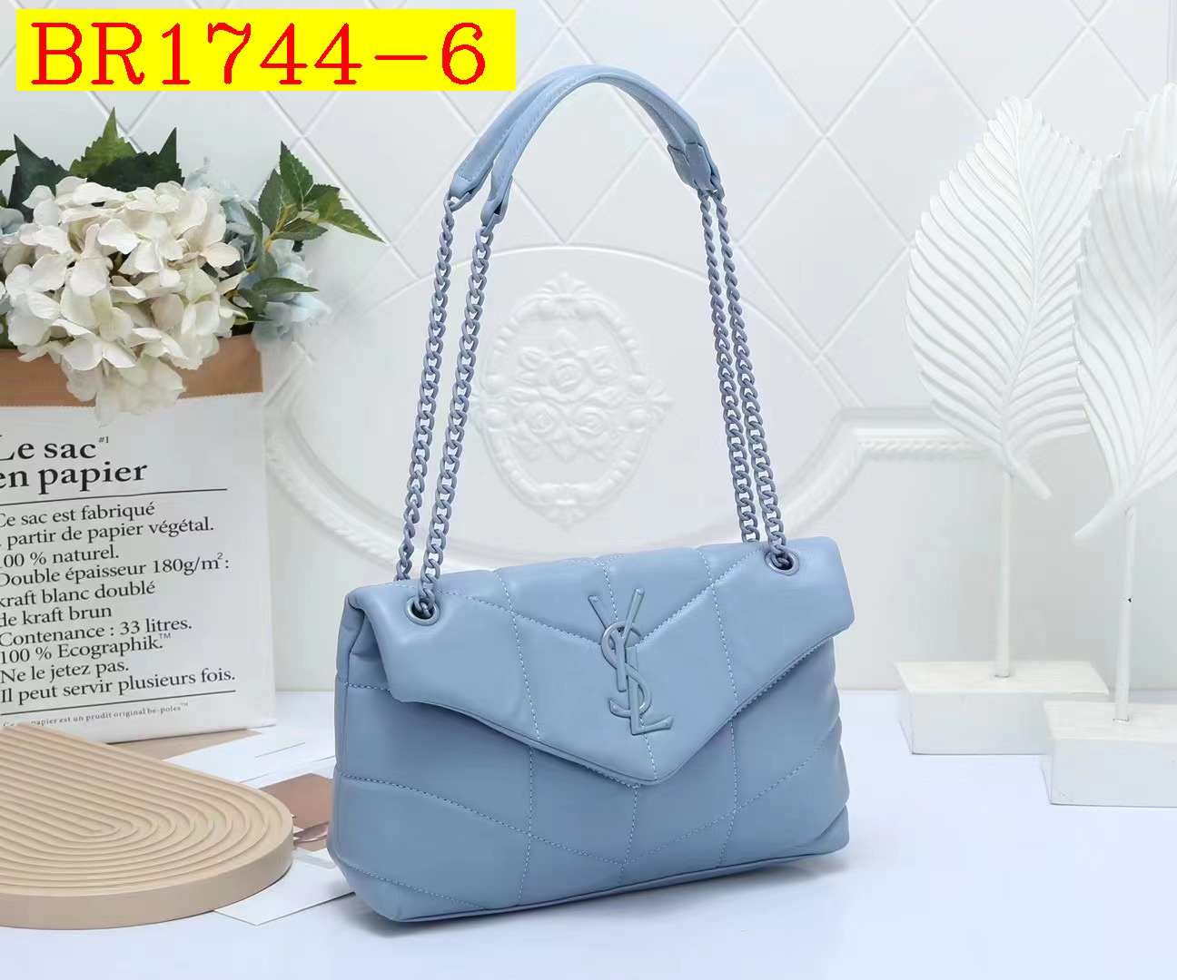 33$ YSL 8821 Shoulder bag size 30x9x18 cm 212470 BR1744 gallery