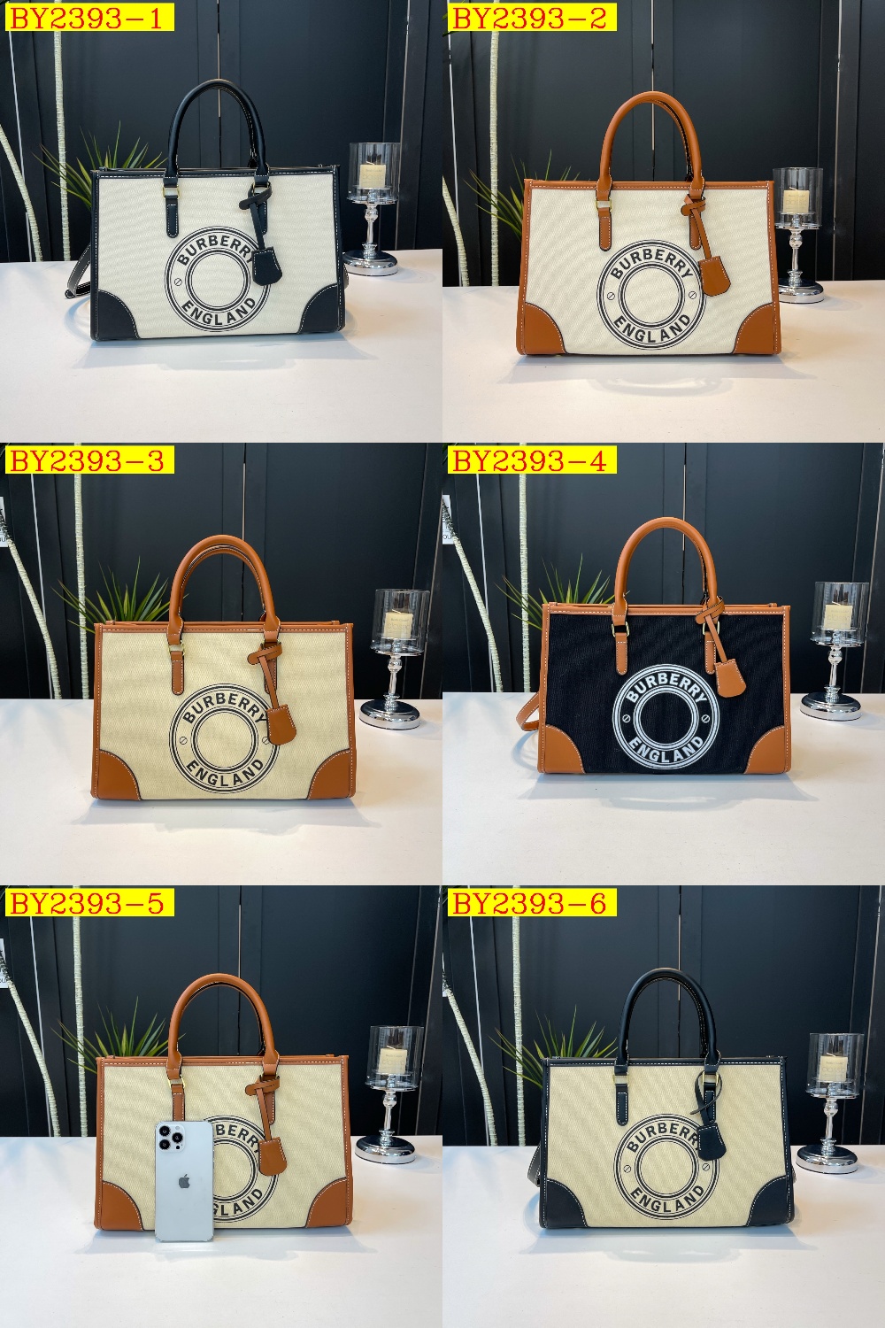 33$ dh BURBERRY 102 Tote bag size 35X23X13 cm 30591623331 BY2393 gallery