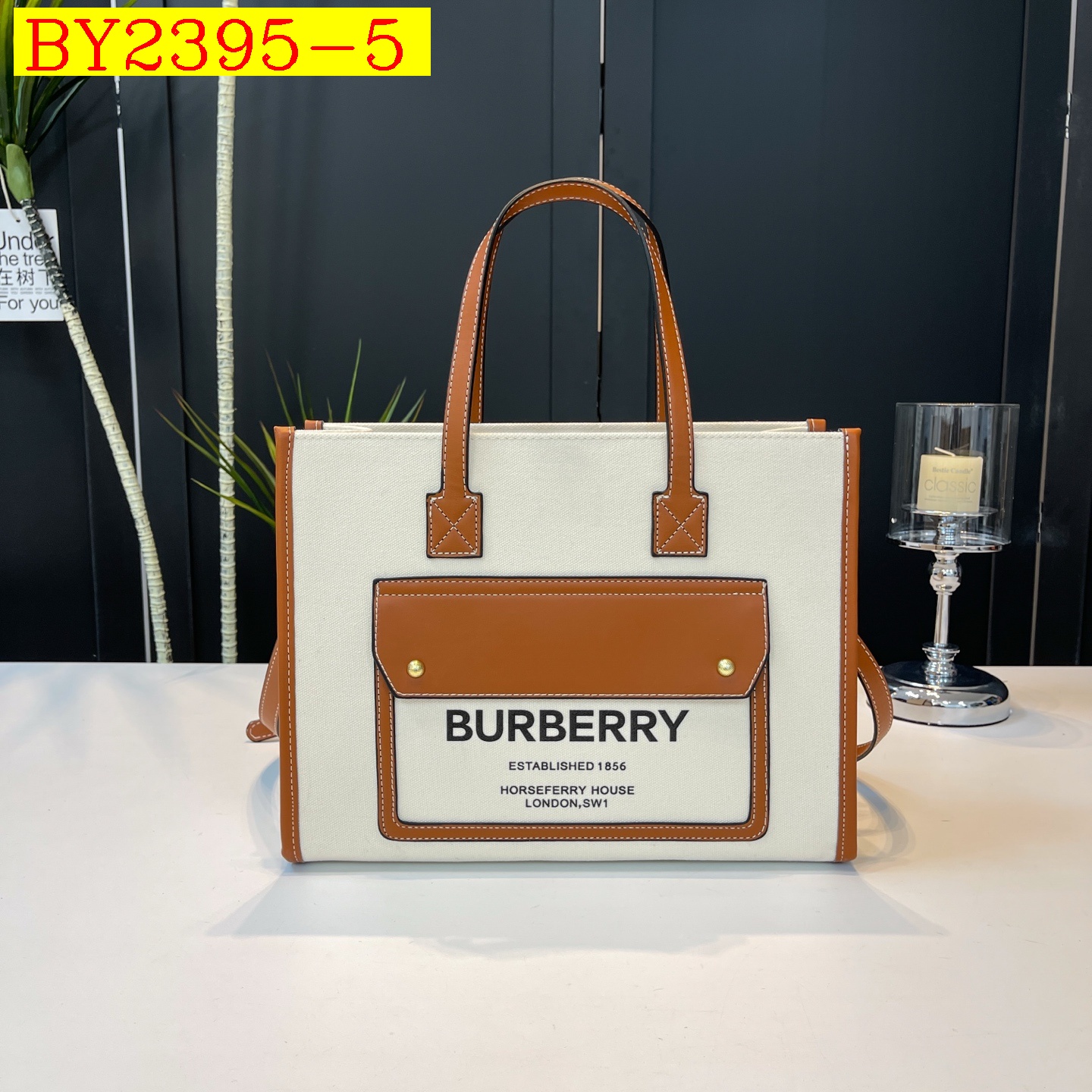 33$ dh BURBERRY 105 Tote bag size 34X25X13 cm 71405023332 BY2395 gallery