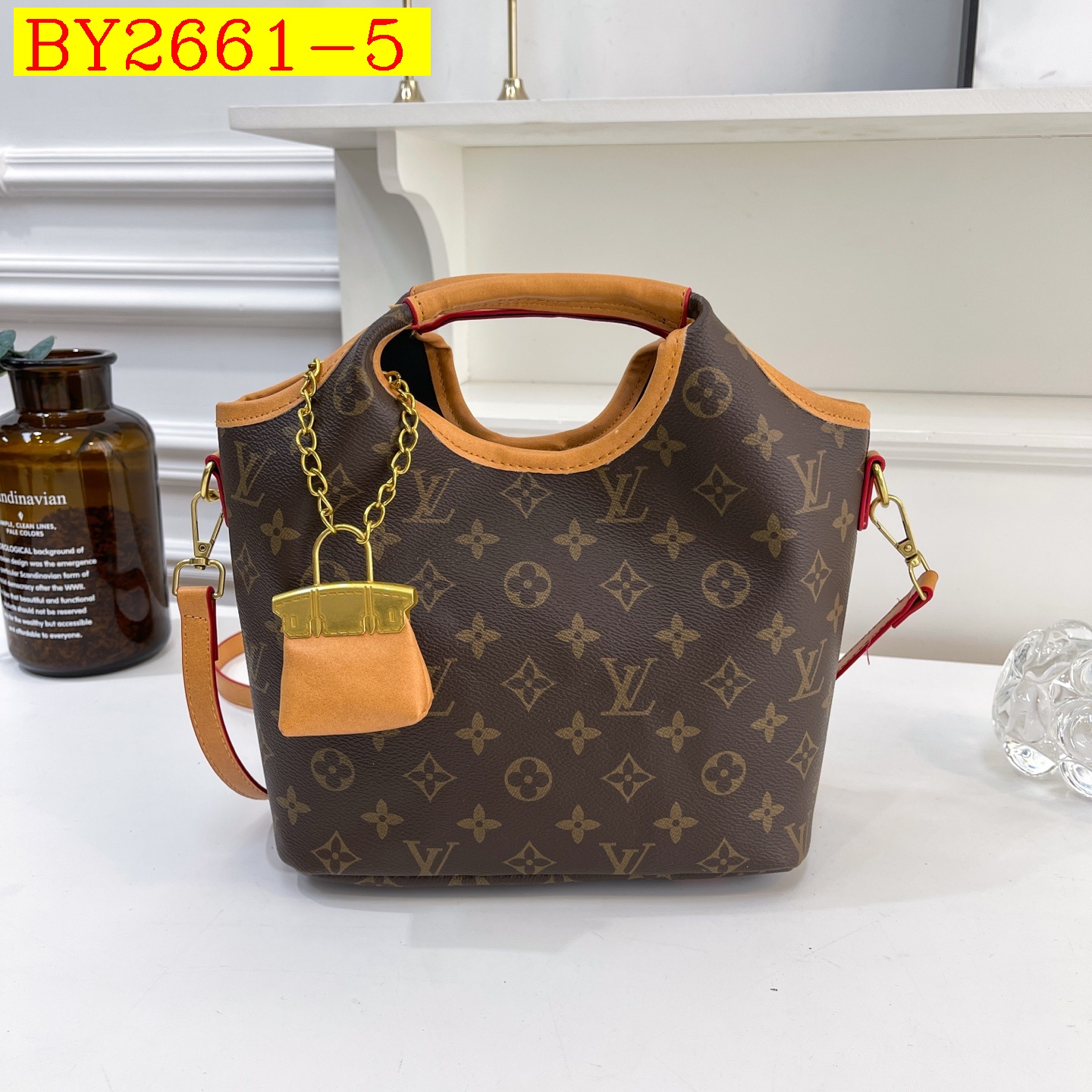 33$ dh LV 7746 Shoulder bag size 28X23X11 cm 91504623332 BY2661 gallery