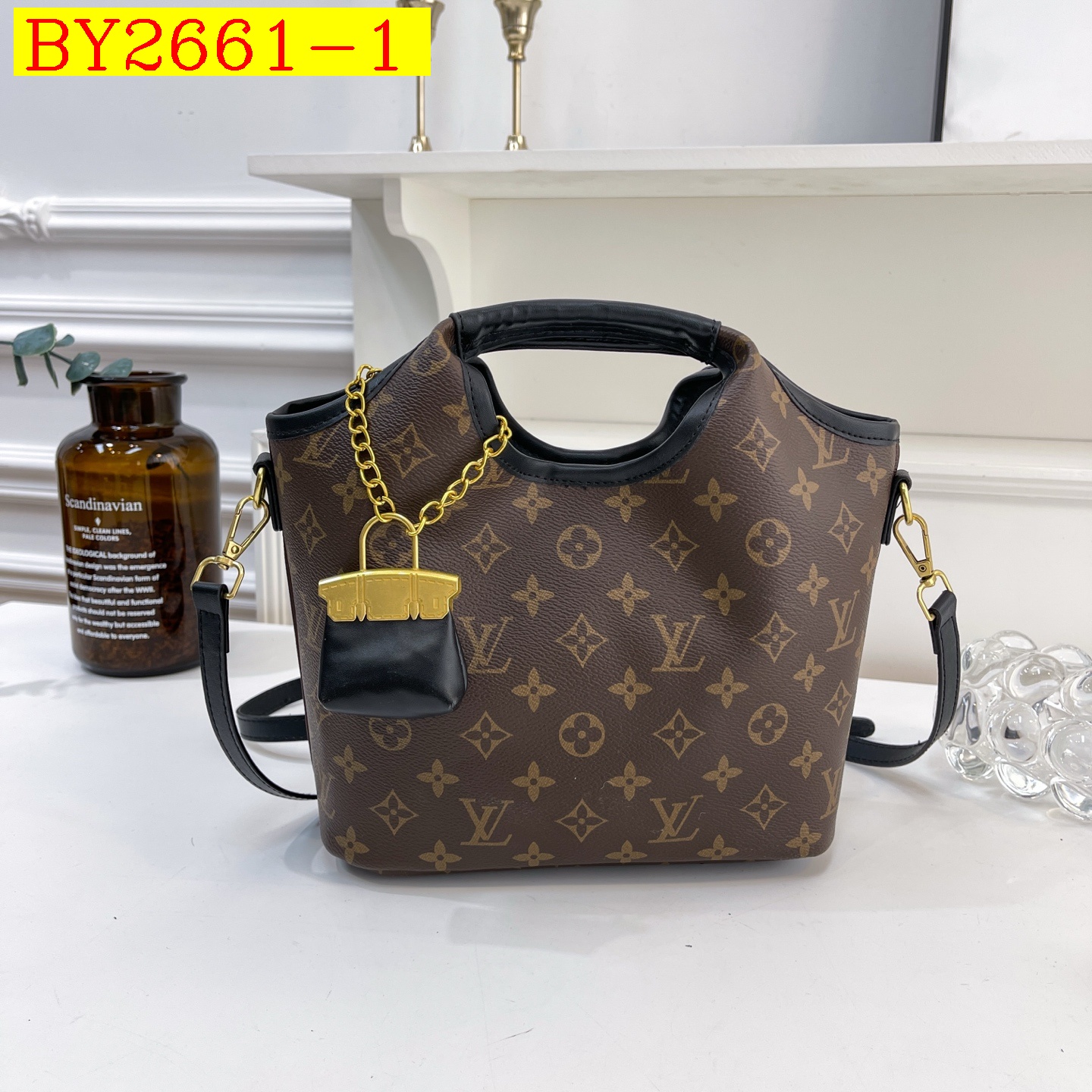 33$ dh LV 7746 Shoulder bag size 28X23X11 cm 91504623332 BY2661 gallery
