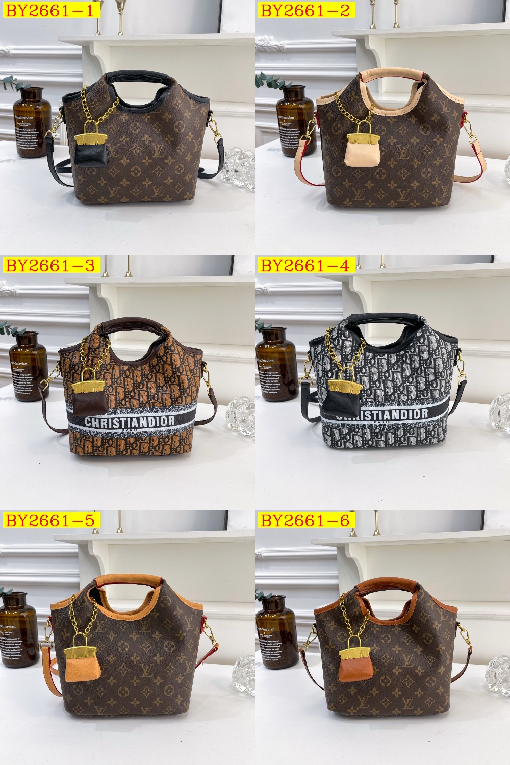 33$ dh LV 7746 Shoulder bag size 28X23X11 cm 91504623332 BY2661 gallery