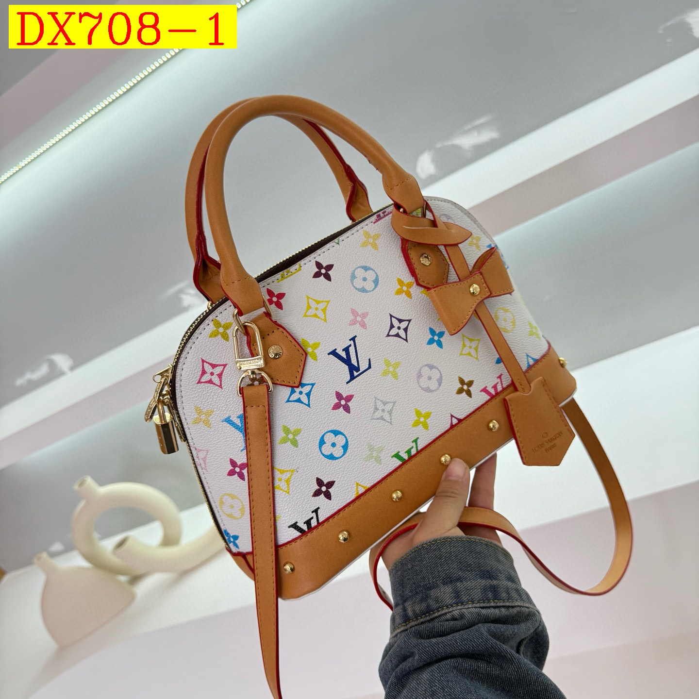 34$ Lv 77758 pu Shoulder bag size 26X18X12 cm 013530 DX708 gallery