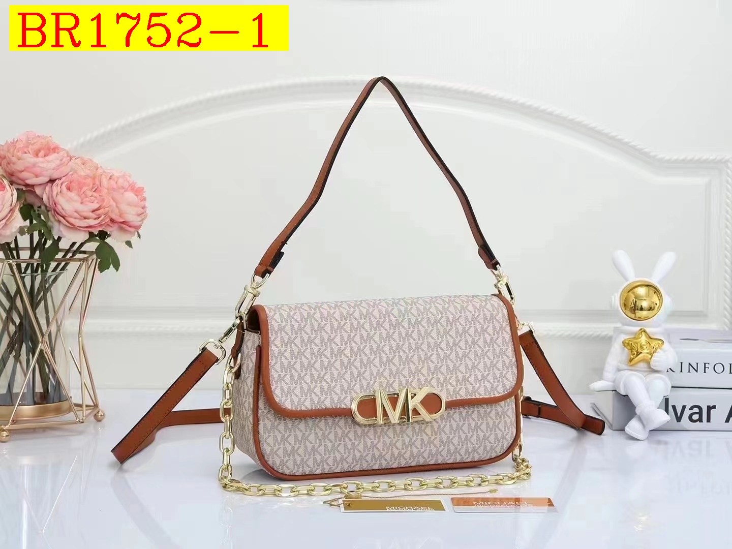 34$ MK 22319 Shoulder bag size 26x8x15 cm 418424 BR1752 gallery