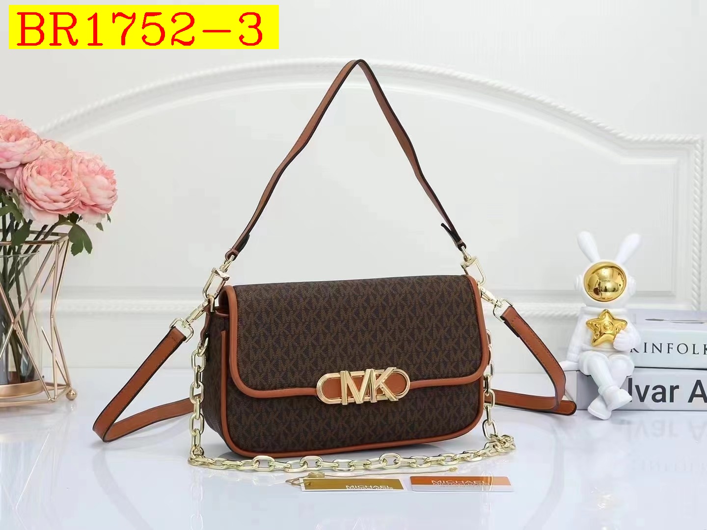34$ MK 22319 Shoulder bag size 26x8x15 cm 418424 BR1752 gallery