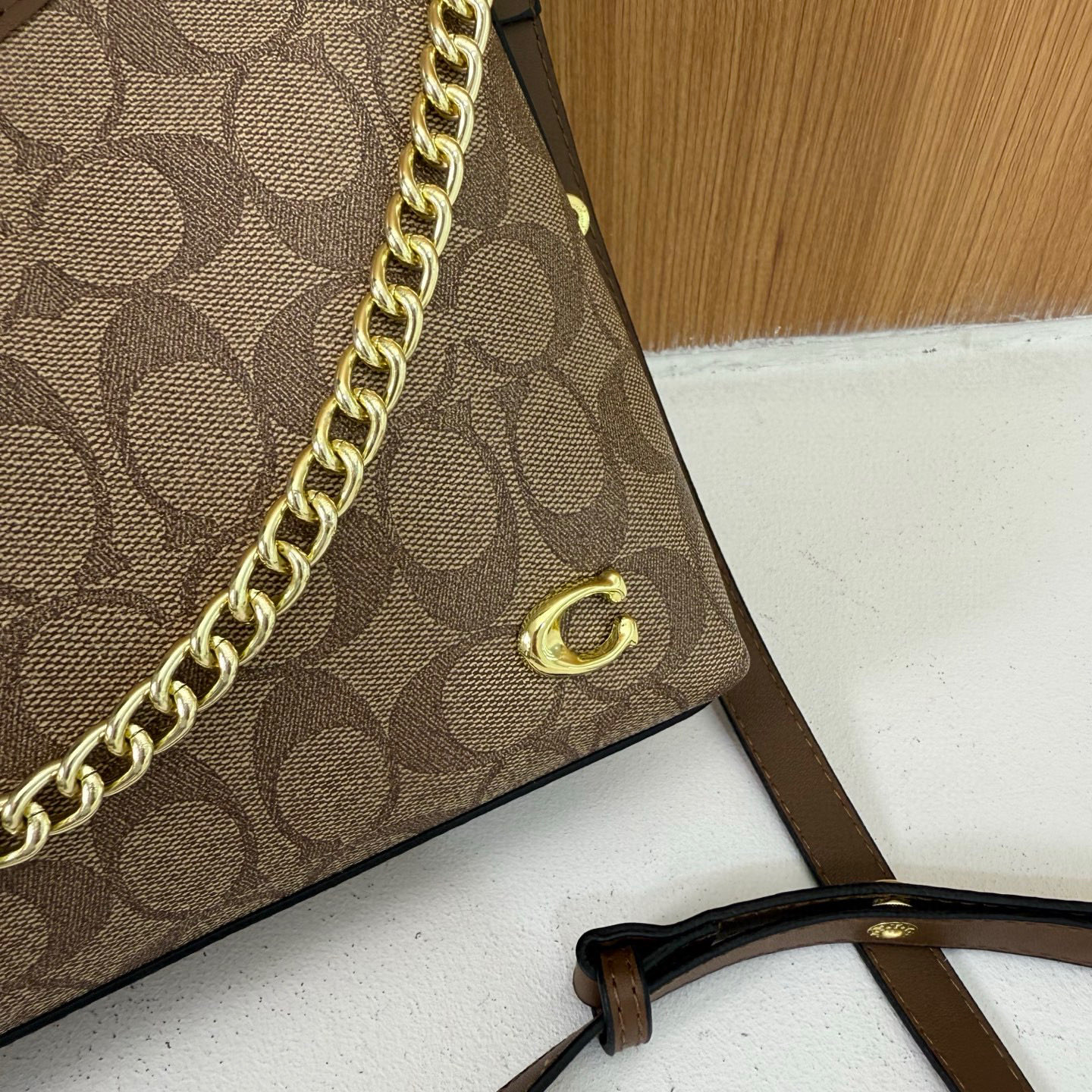 34$ coach 7706 tote pu size 27x22x10 cm 011590 DX728 gallery