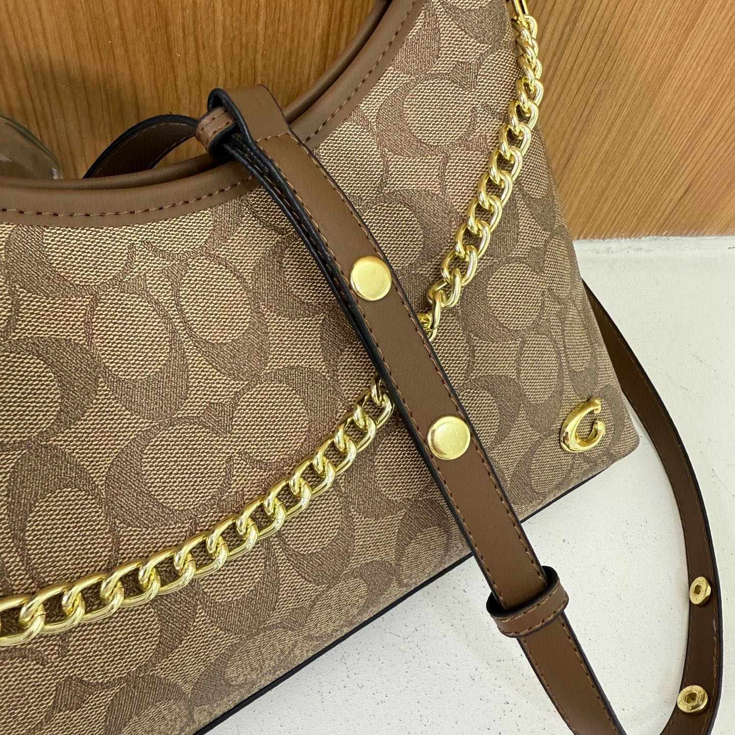 34$ coach 7706 tote pu size 27x22x10 cm 011590 DX728 gallery
