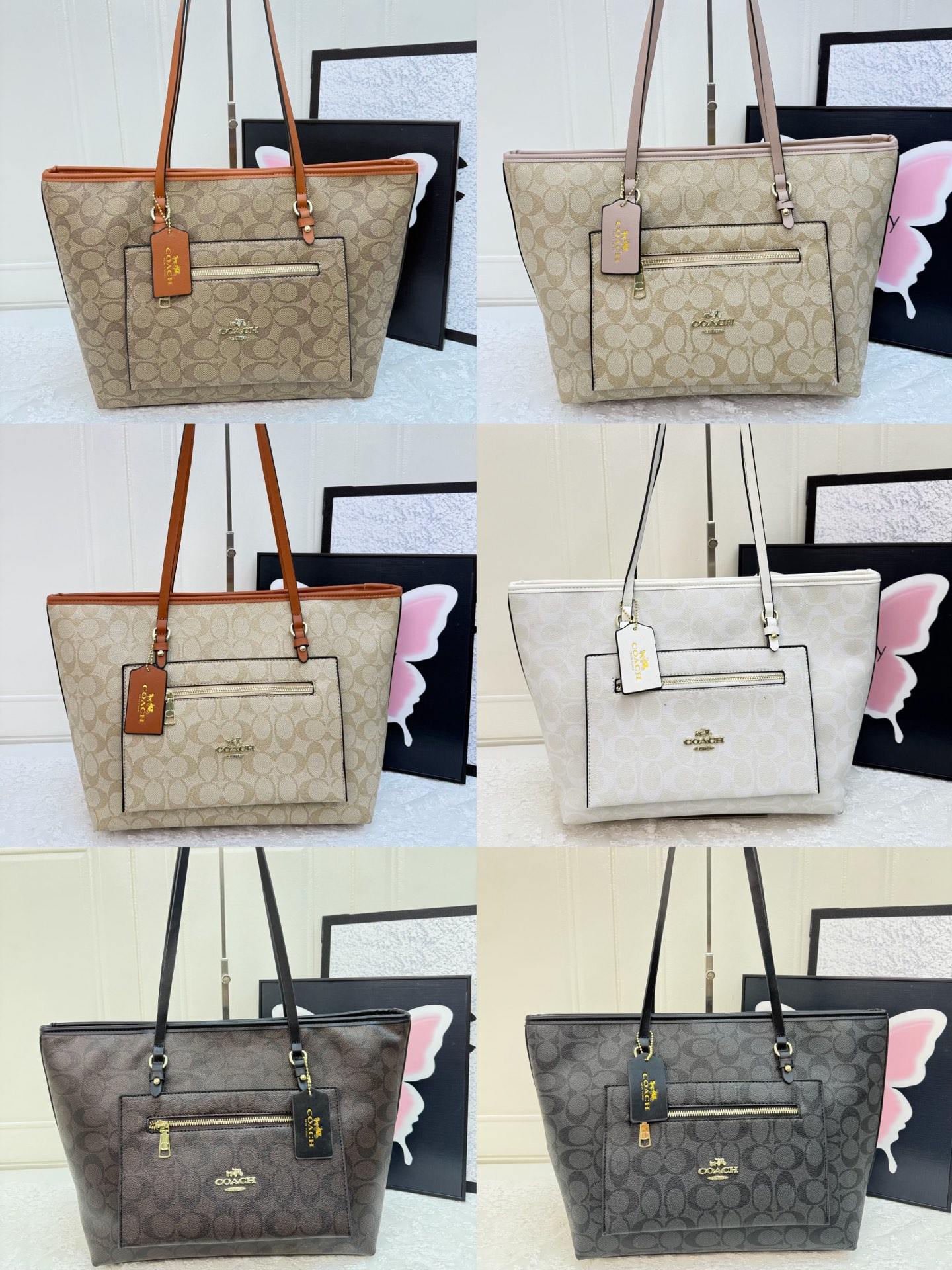 34$ dh COACH JYH6303 Tote bag size 42x26x15 cm 91605023440 BY2561 gallery