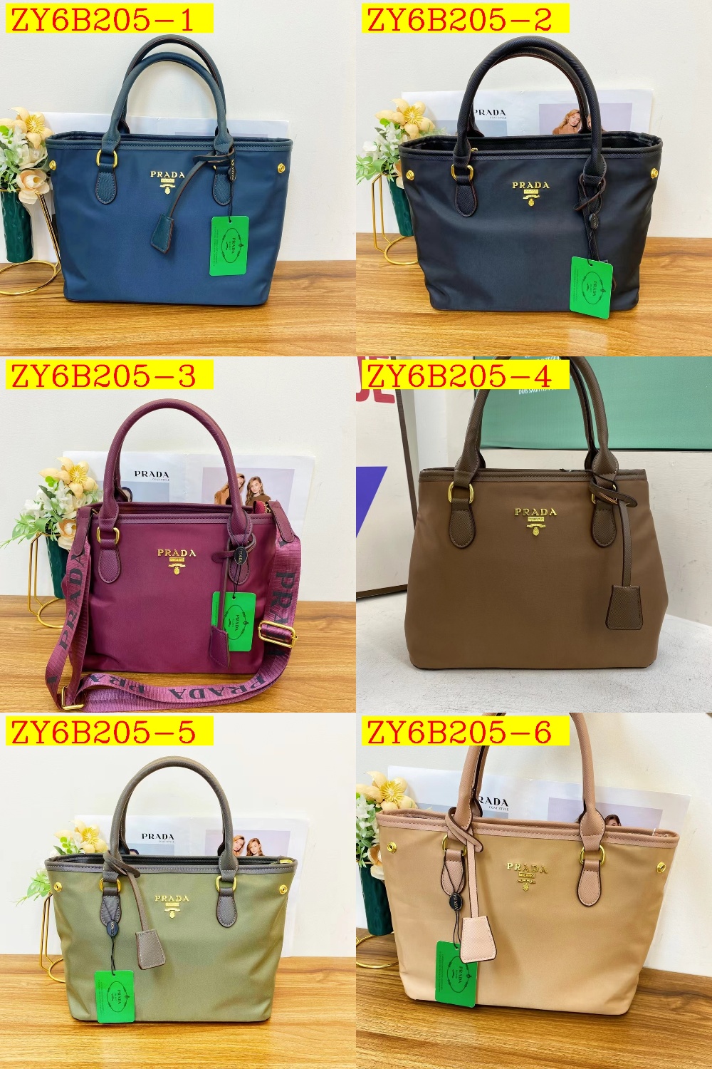 34$ new_dh PRADA MY2386 SIZE 38X13X23 CM 91524023222 ZY6B205 gallery