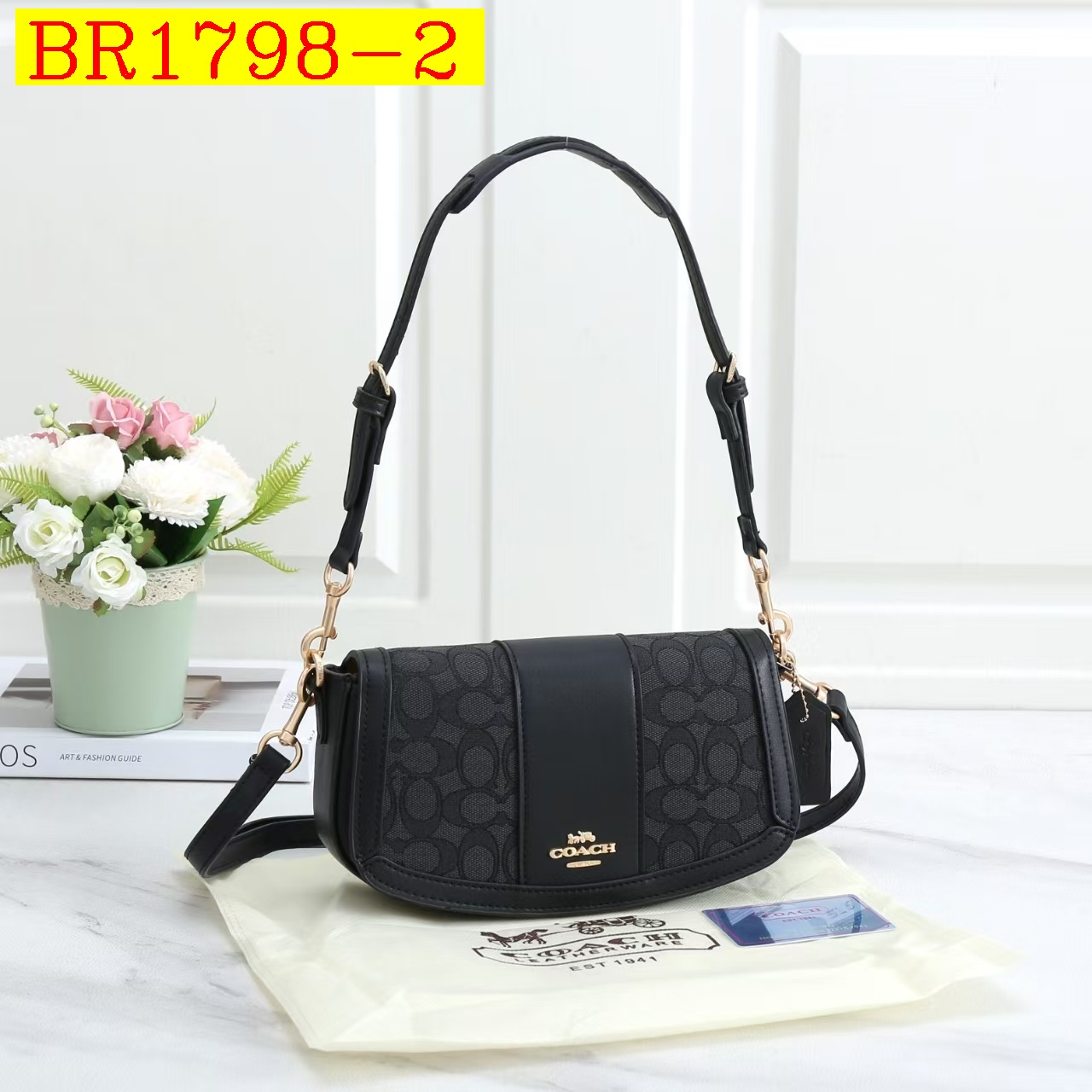35$ COACH 2407-1 Shoulder bag size 25x14x6 cm 616610 BR1798 gallery