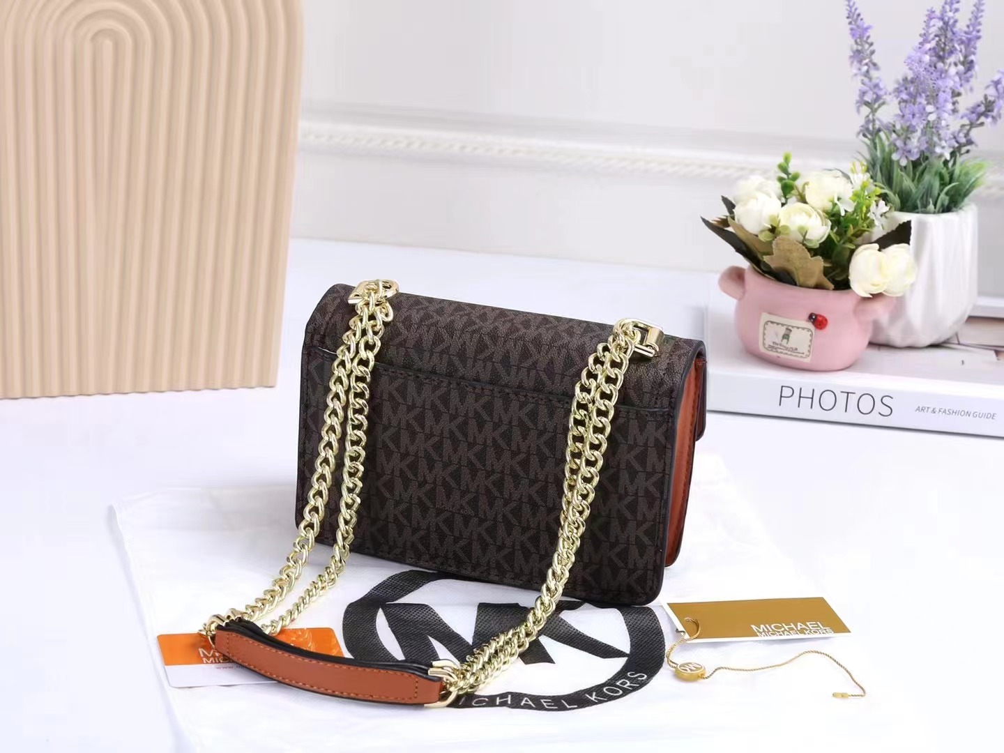 35$ MK 22301 Shoulder bag size 20x6x13 cm 817560 BR1748 gallery