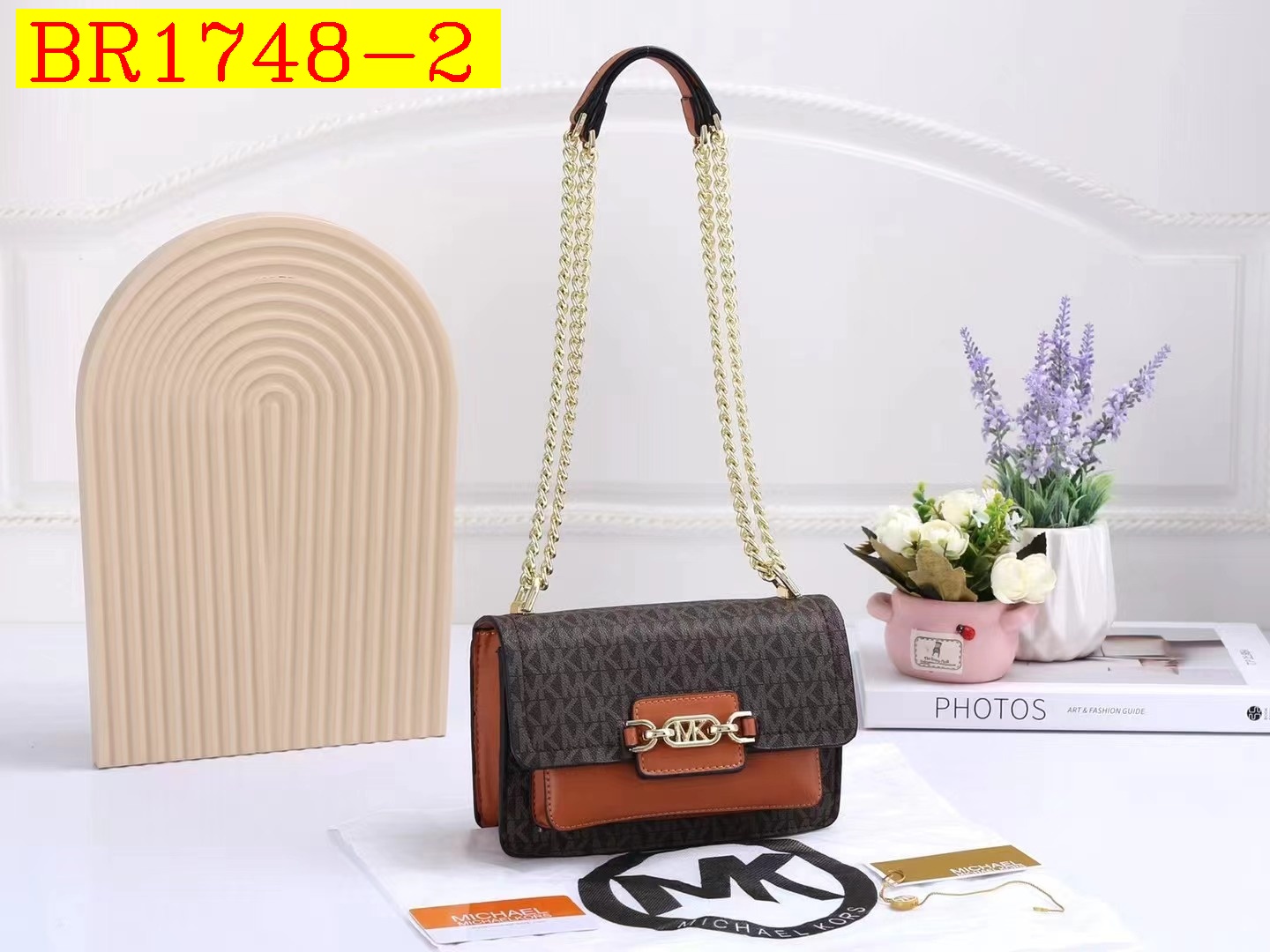35$ MK 22301 Shoulder bag size 20x6x13 cm 817560 BR1748 gallery