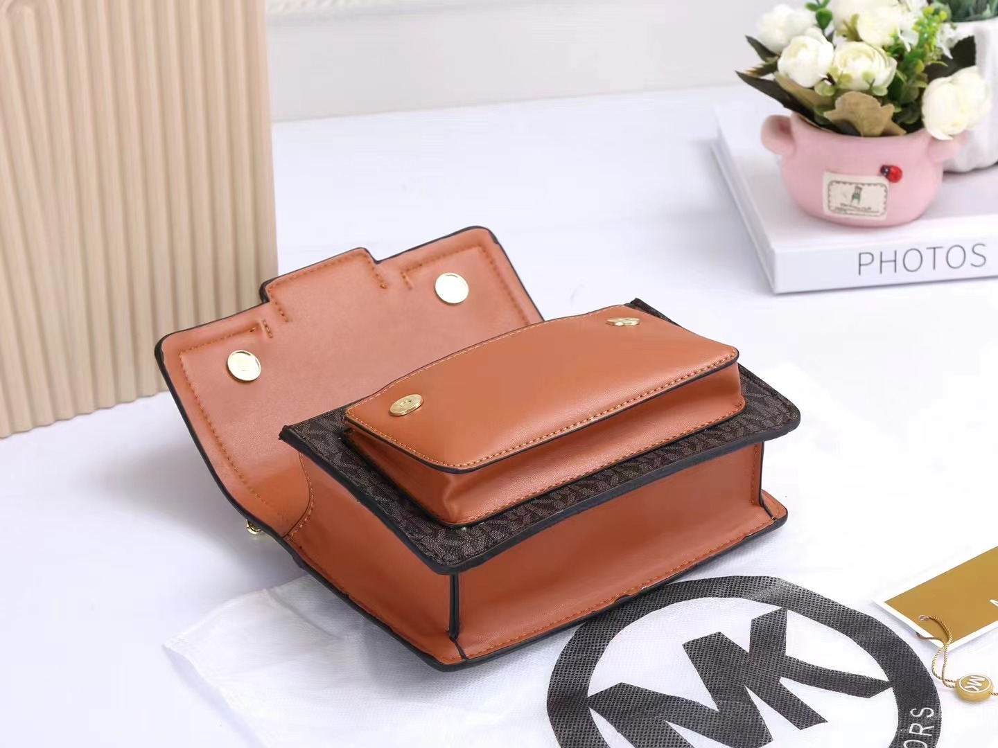 35$ MK 22301 Shoulder bag size 20x6x13 cm 817560 BR1748 gallery
