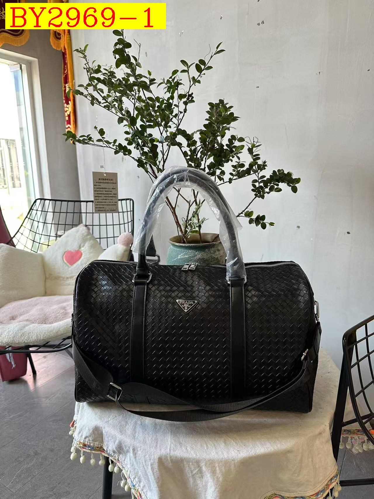 35$ PRADA 8313 Travelling bag size 44x37x17 cm 817232 BY2969 gallery