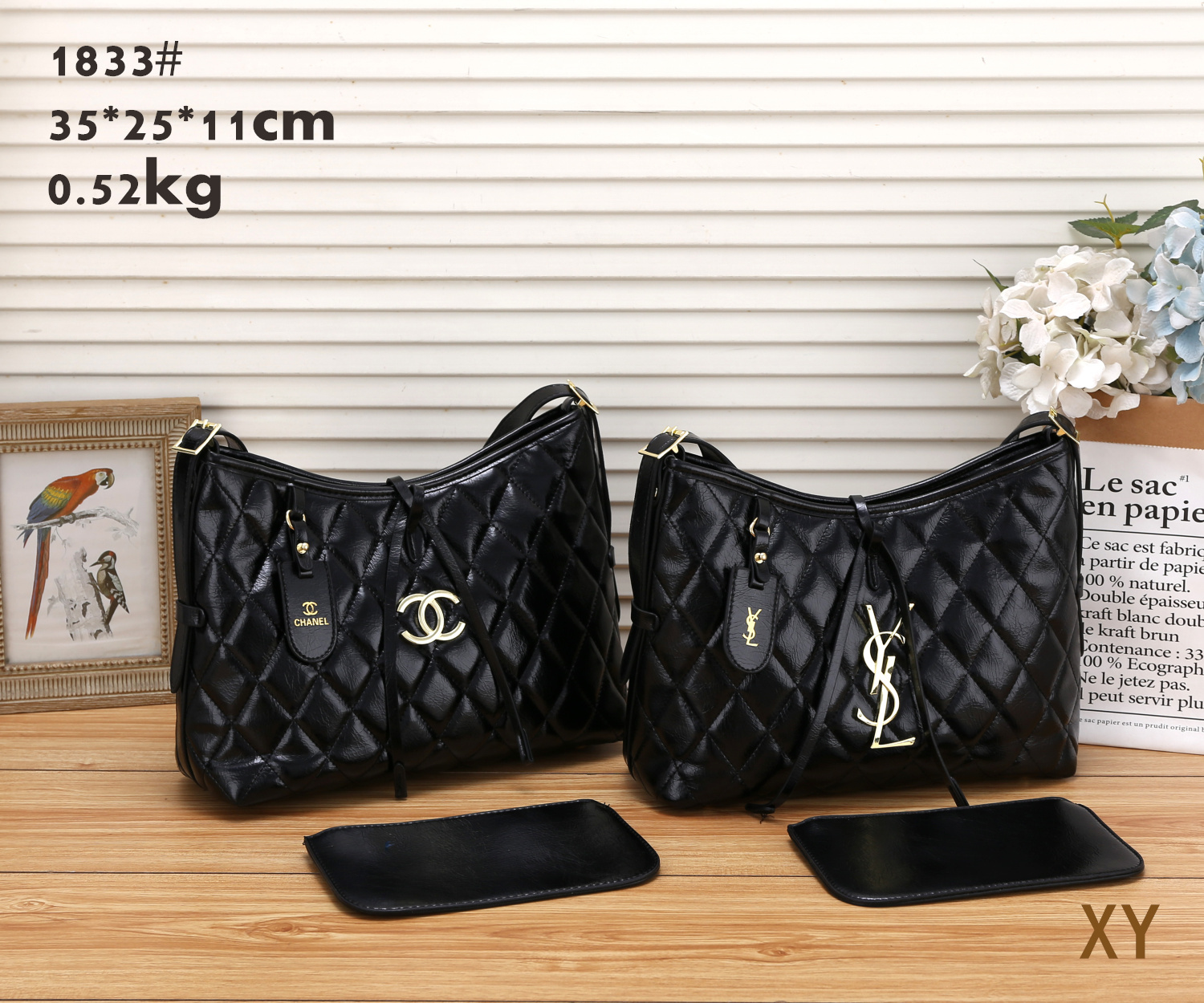 35$ YSL 1833 Shoulder bag size 35x25x11 cm 017550 BR1724 gallery